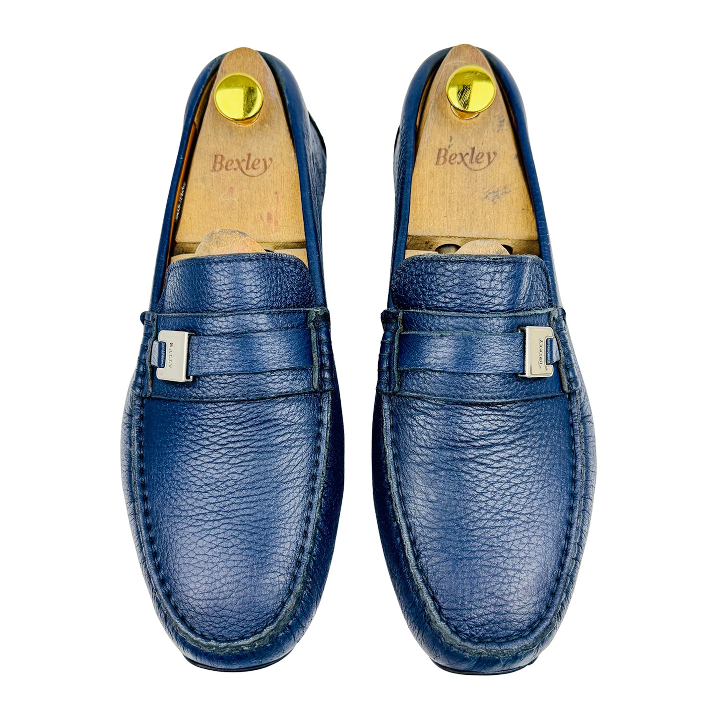 Bally Men's Picaro Blue Leather Loafers (Size 42.5/43)