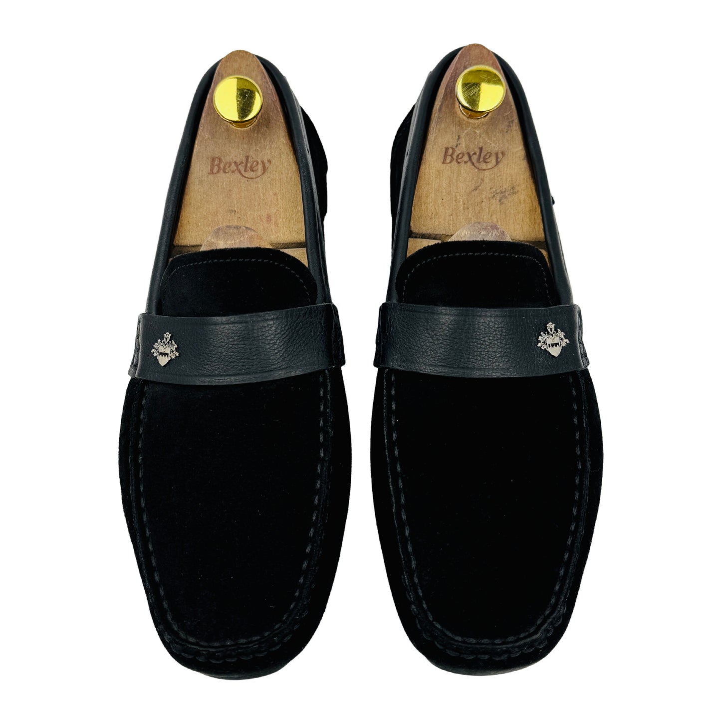 Bally Men's Weko Crest Black Loafers (Size 42/42.5)