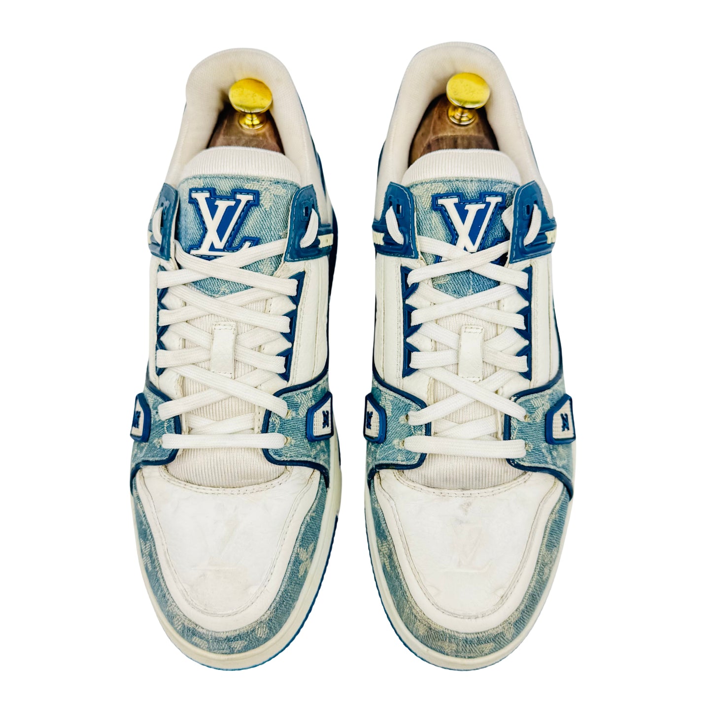Louis Vuitton 'Blue White' Denim Trainers (Size 42.5) - MS 1212
