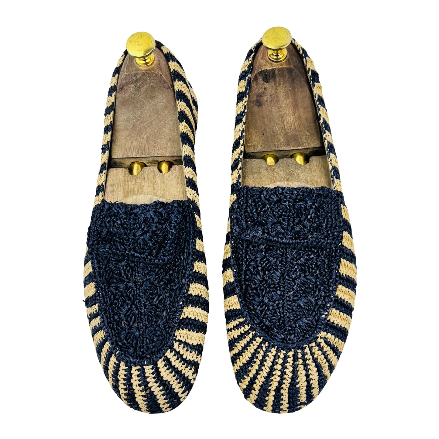 Dolce & Gabbana Woven Raffia Smoking Shoes (Size 41.5/42)