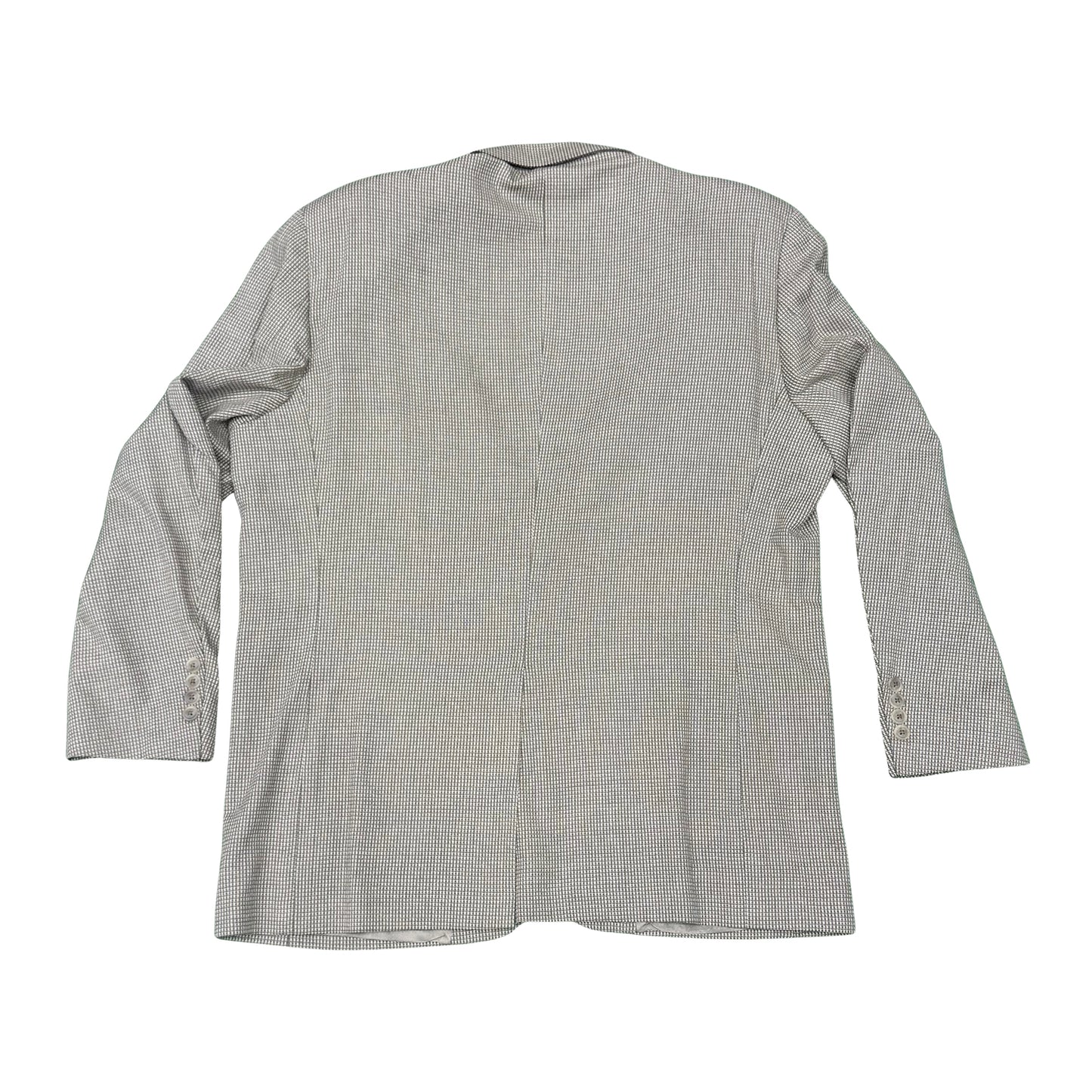 Burberry Light Grey Houndstooth Blazer (Size Medium)