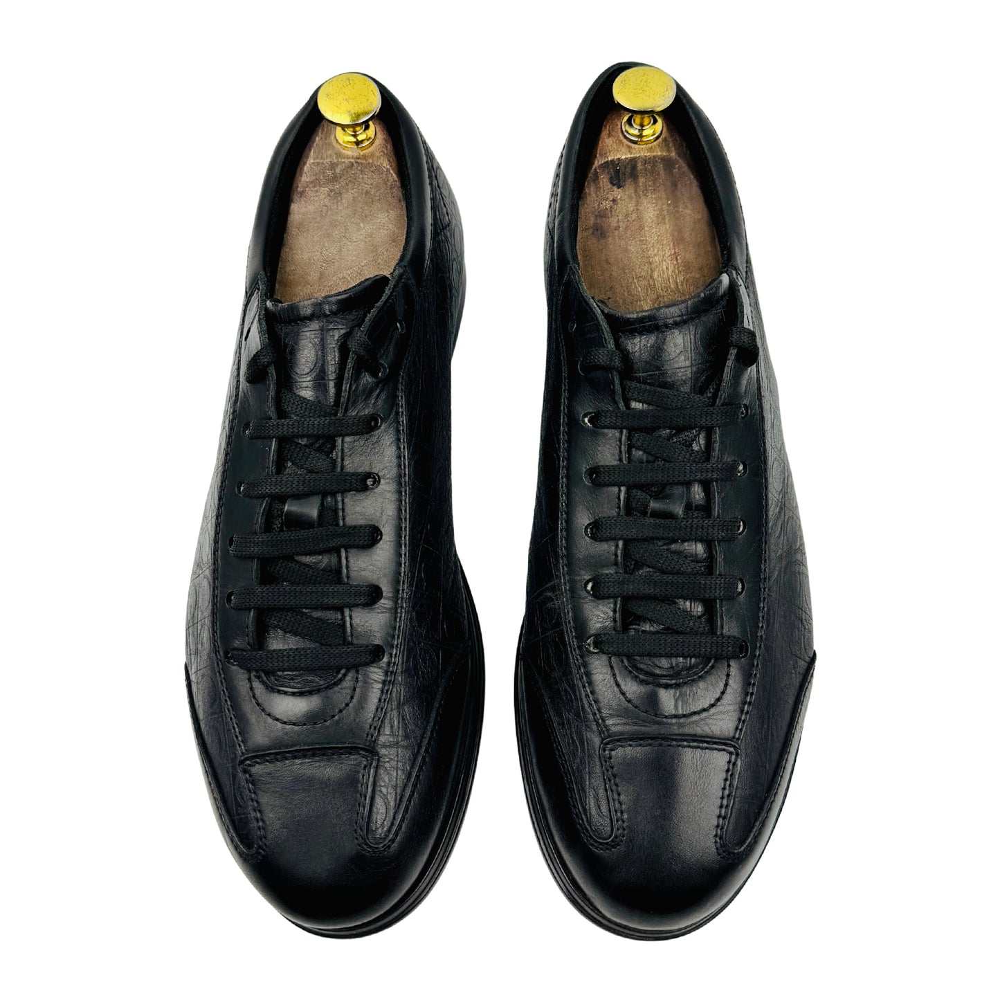 Salvatore Ferragamo Men's Black Sneakers (Size 42.5)