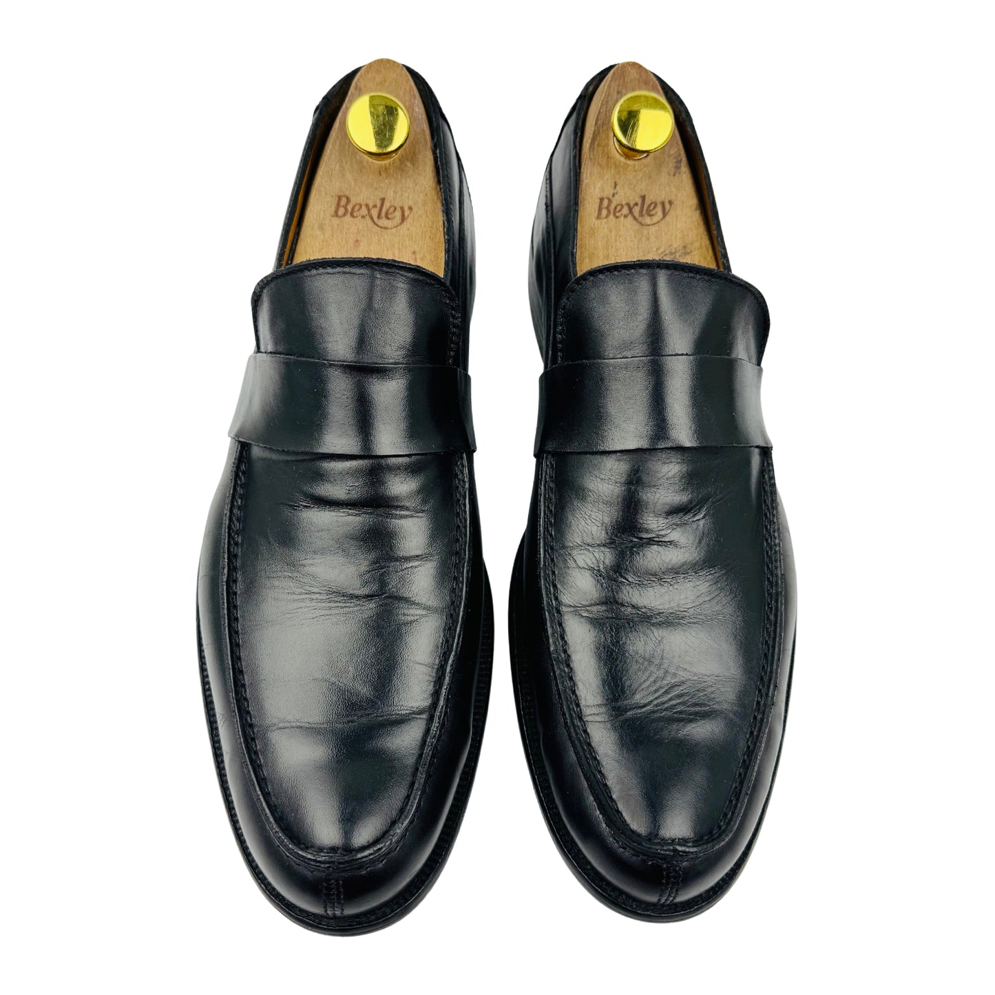 ZARA Men's Black Leather Spain Made Loafer (Size 43)