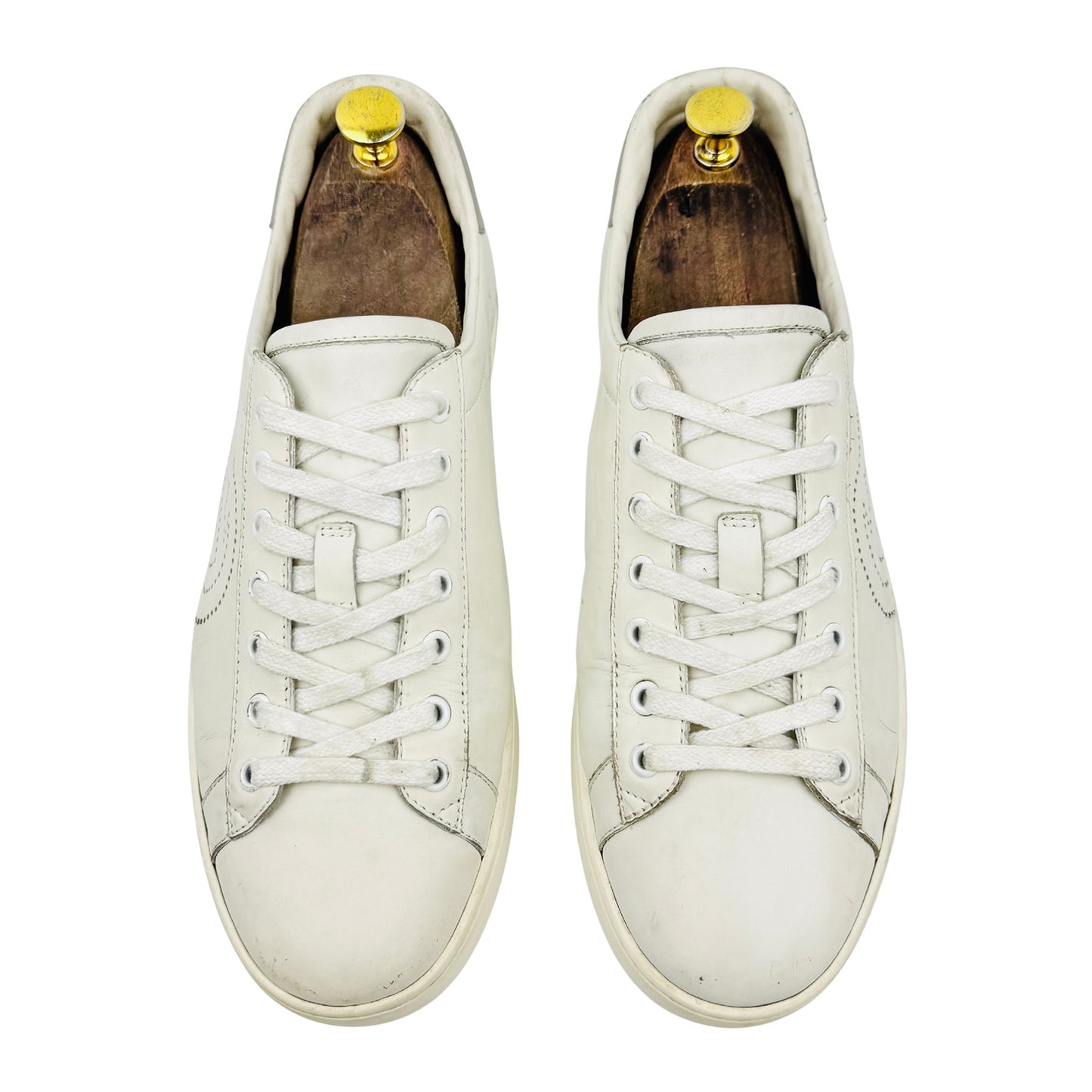Gucci Ace Perforated Interlocking G Sneakers (Size 43.5)