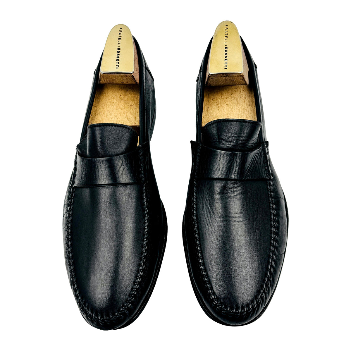 Santoni Paine Leather Penny Loafers (Size 43/43.5) - 62566 01