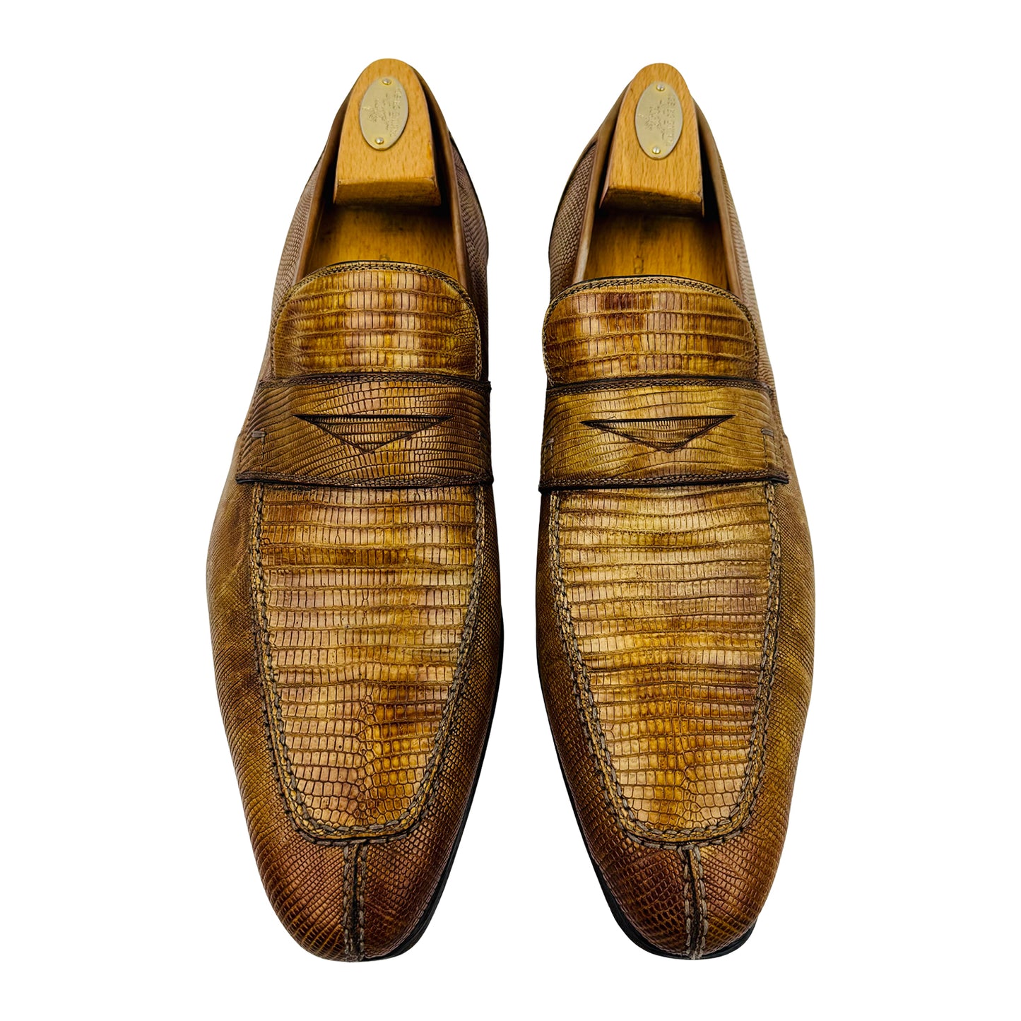 Magnanni Vicente Genuine Lizard Leather Loafers (Size 43/43.5)