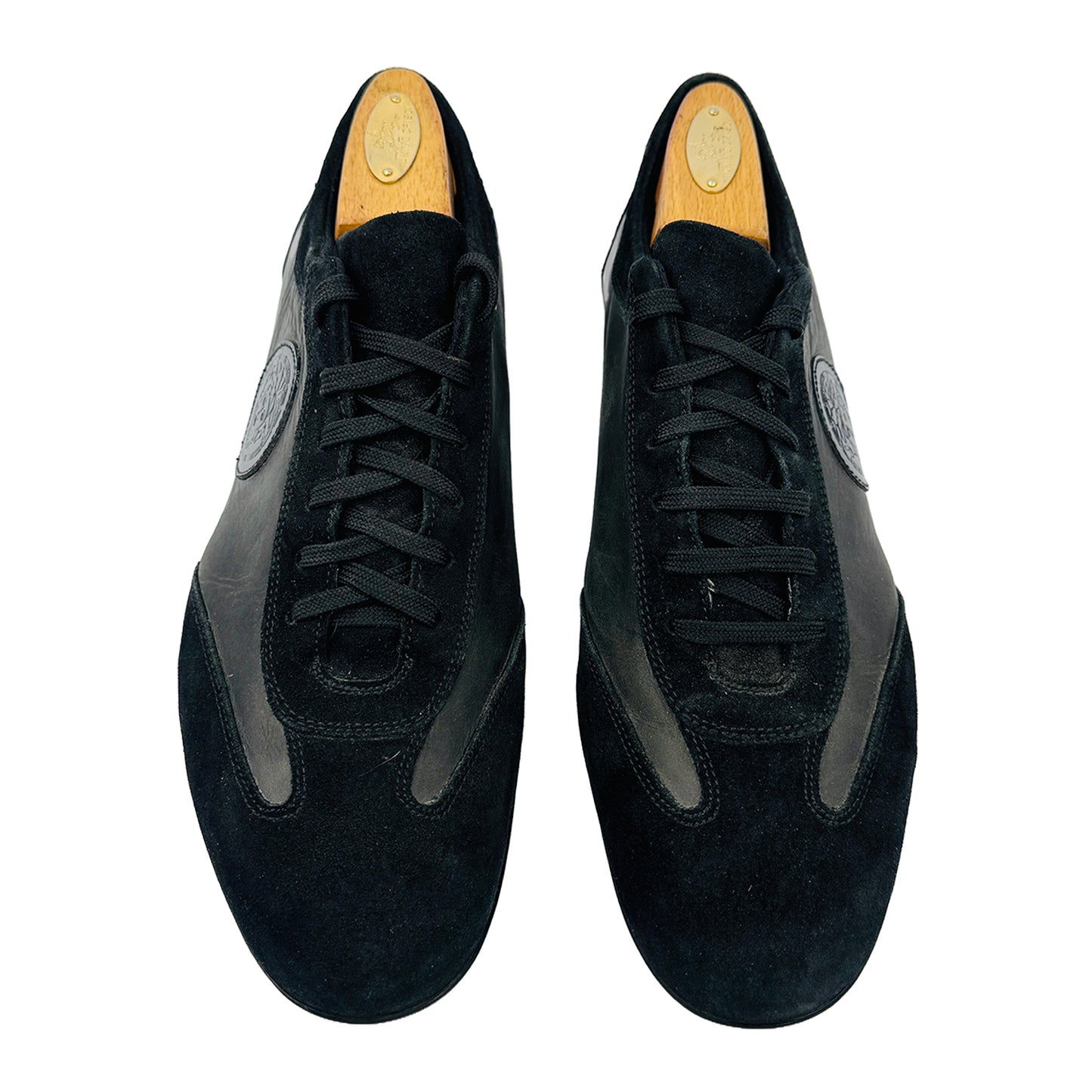 Versace Medusa Black Soft Leather Sneakers (Size 42.5/43)