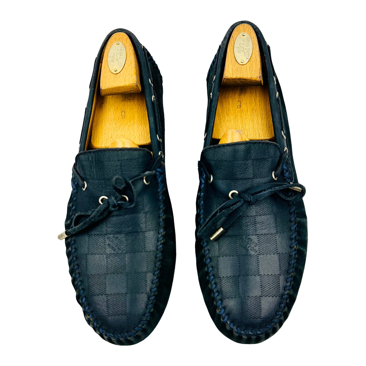Louis Vuitton Men's Navy Driving Loafers (Size 43)
