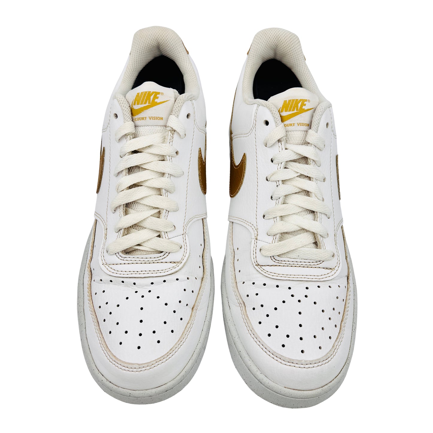 Nike Court Vision Low 'Metallic Gold' Sneakers (Size 42) - DH3158-105