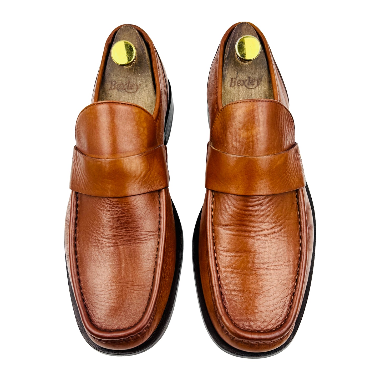 Yves Saint Laurent Men's Cognac Brown Loafers (Size 43)