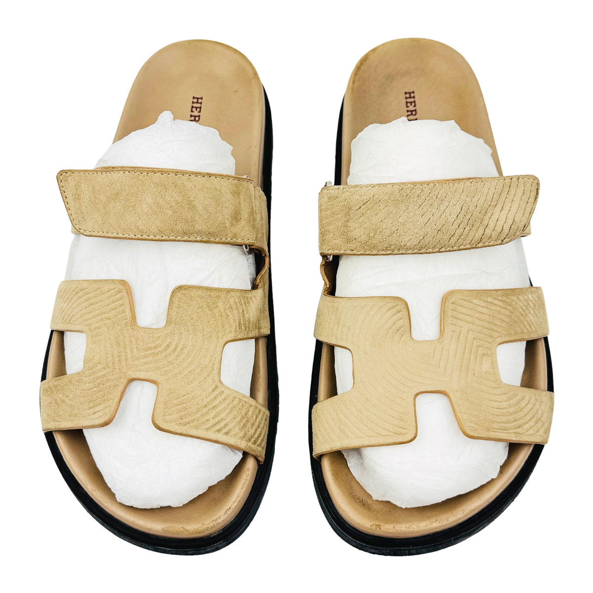Hermes Chypre 'Golden Beige' Sandal Slippers (Size 42) - FR211115Z