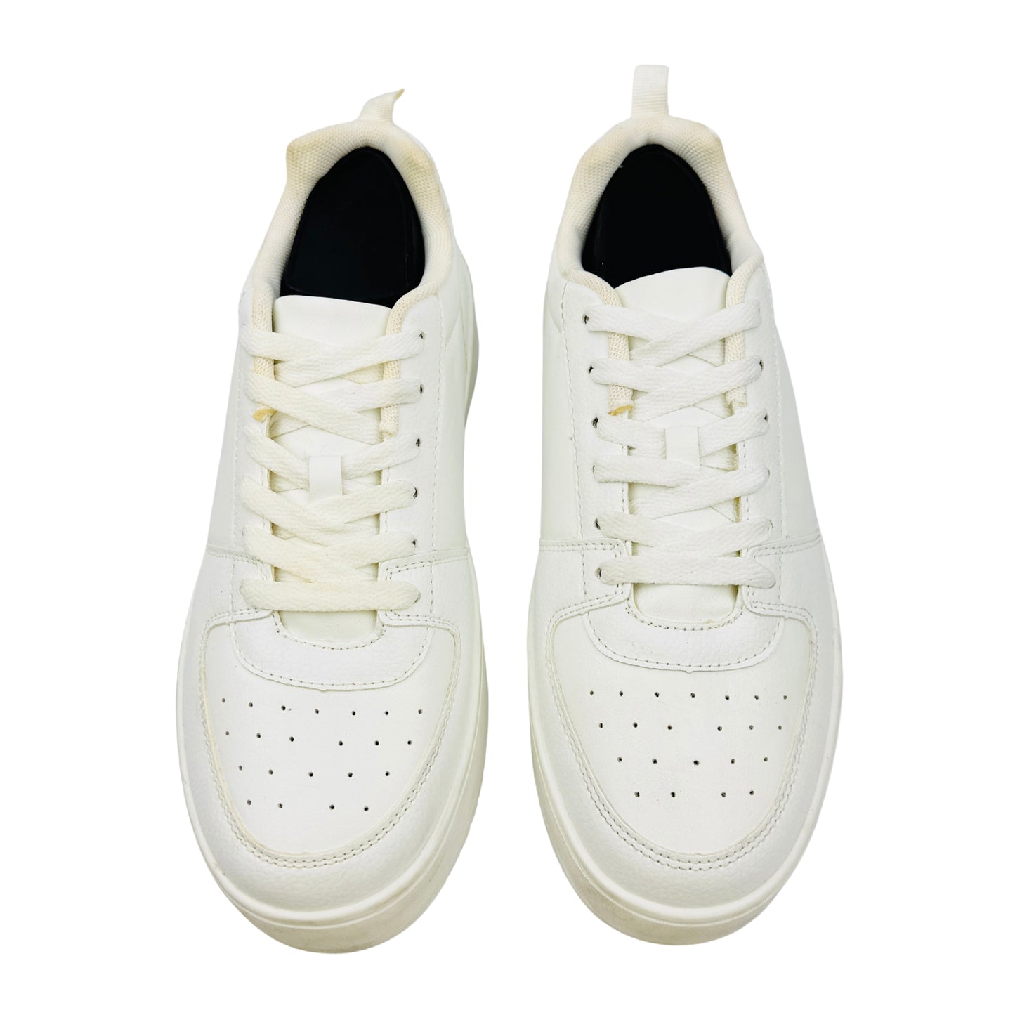 Primark White Leather Sneakers (Size 40) - 210661592