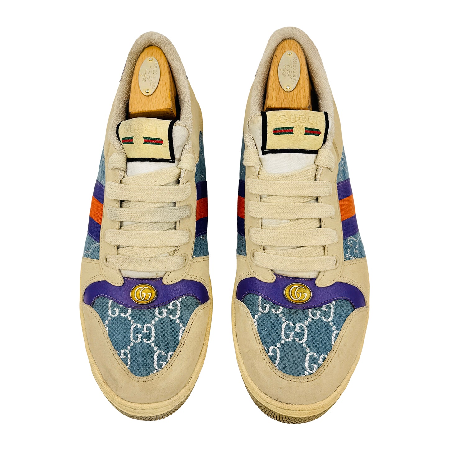 Gucci Screener Beige Sneakers (Size 42.5)