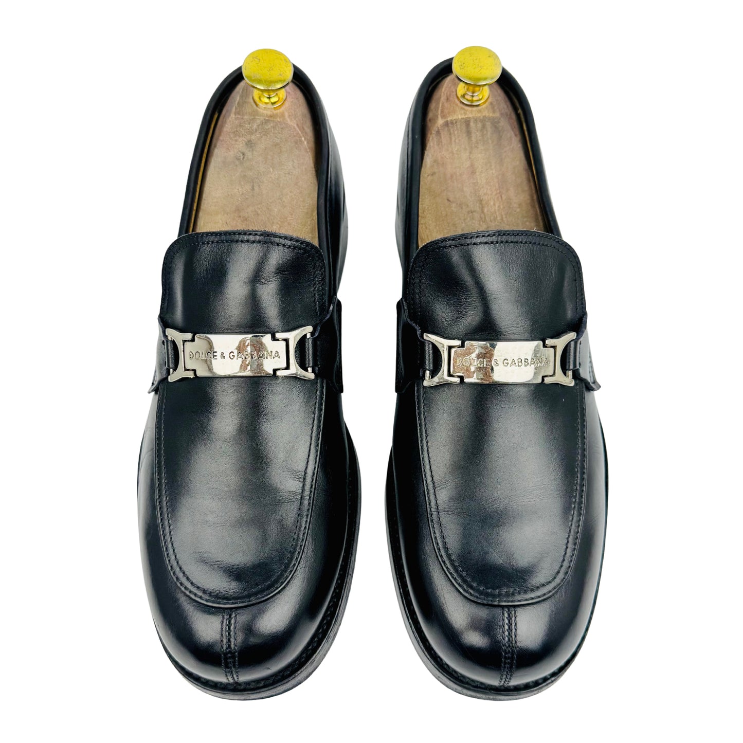 Dolce & Gabbana Black Genuine Leather Loafers (Size 42)