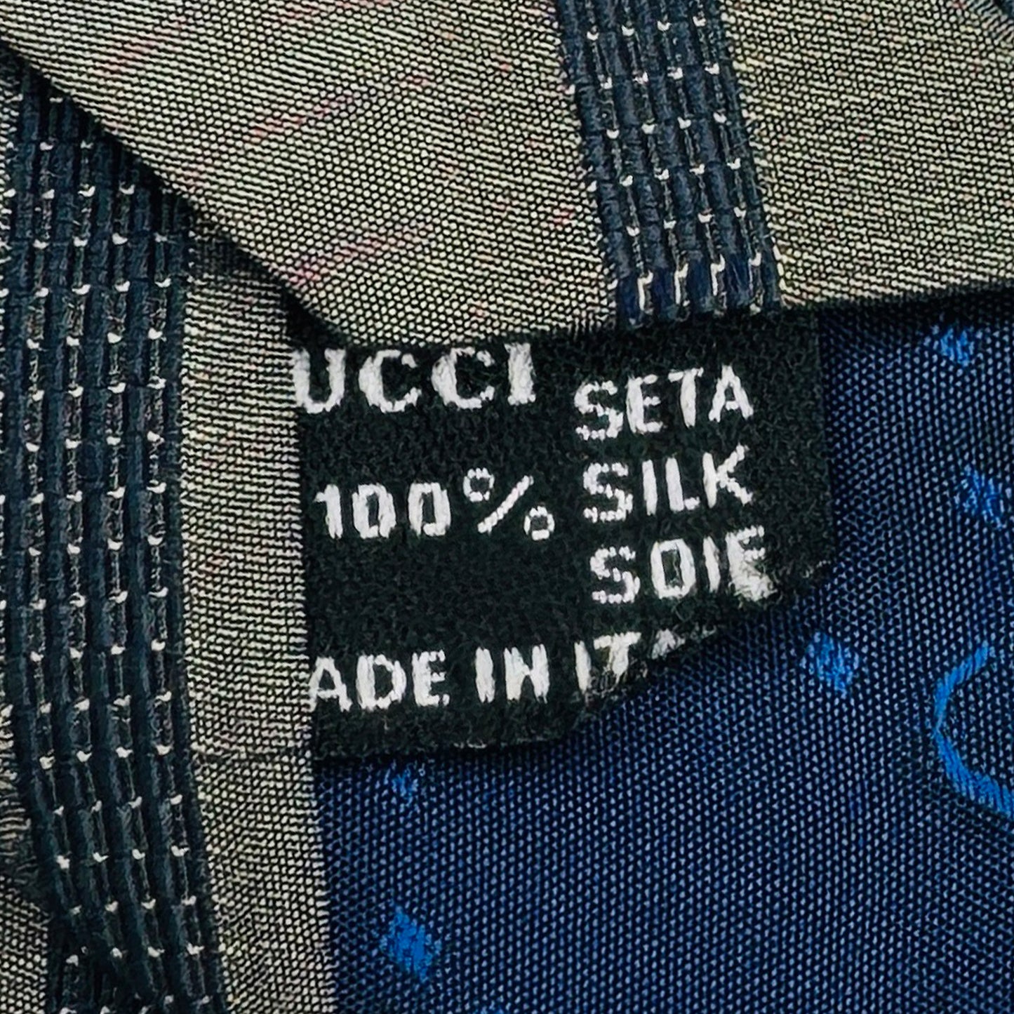 Gucci Grey 'Diagonal Stripes' Tie (Size Regular)