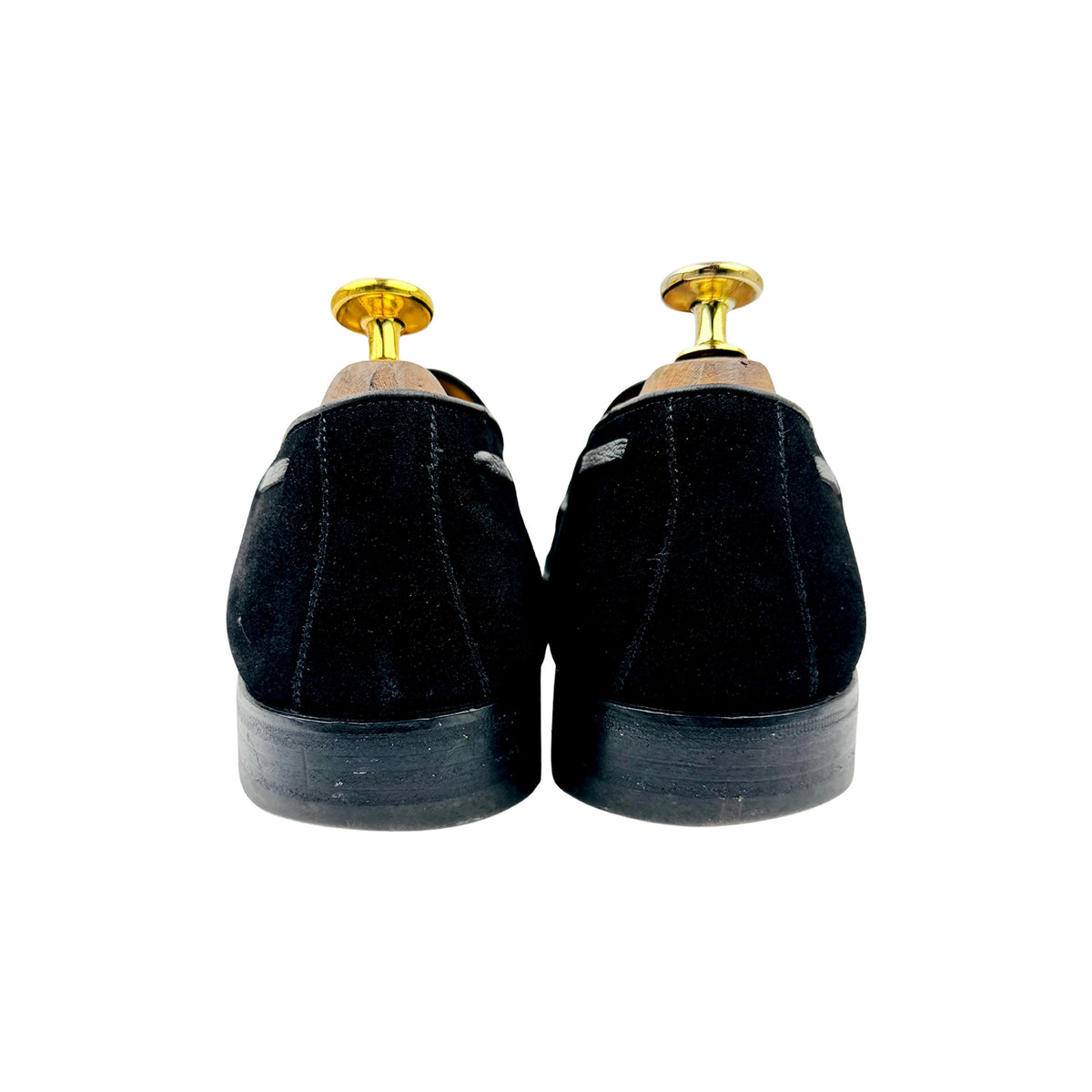 Gucci Black Suede Tassel Loafers (Size 44/44.5)