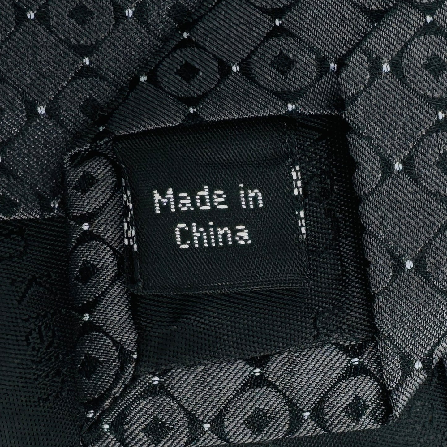 Calvin Klein Charcoal Grey 'Geometric Pattern' Tie (Size Regular)
