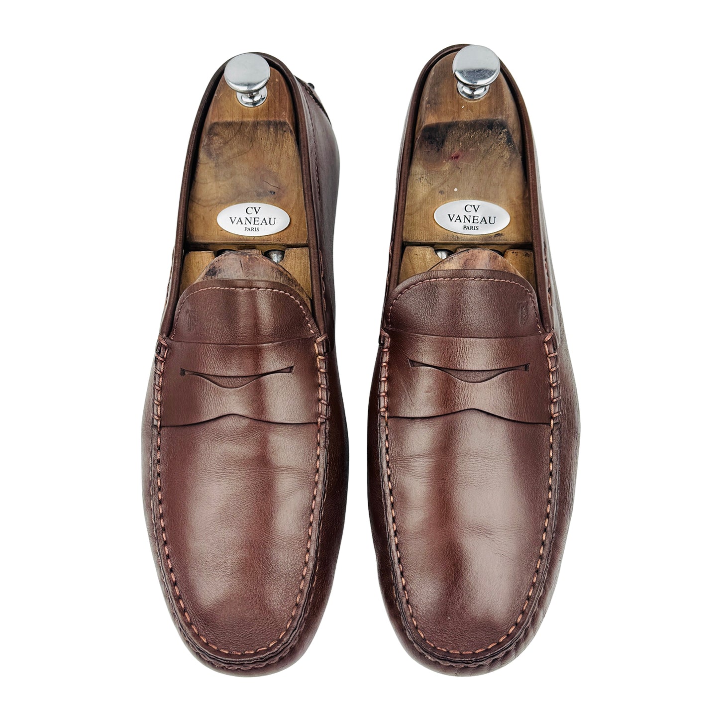 Tod’s Men's Brown Leather Gommino Loafers (Size 45)