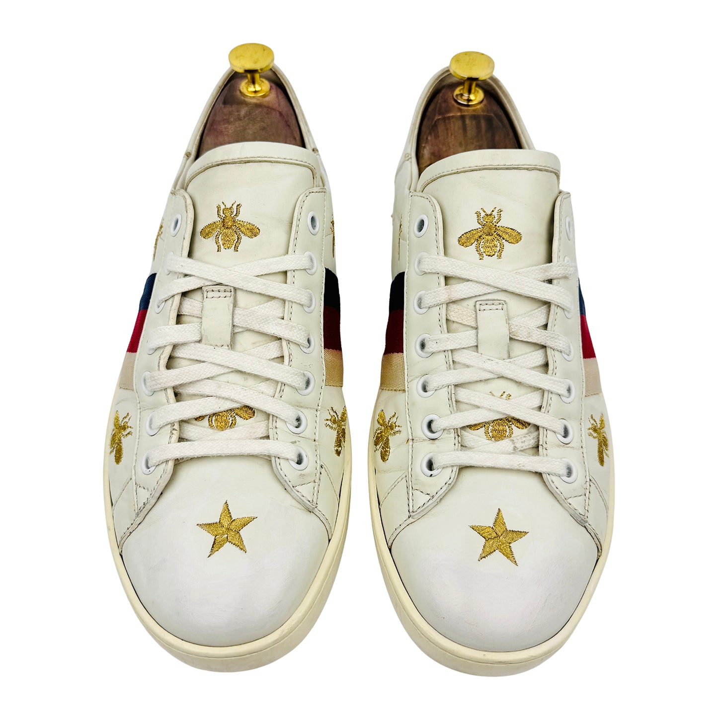 Gucci Ace Embroidered 'Bees & Stars' Sneakers (Size 42/42.5) - 498205