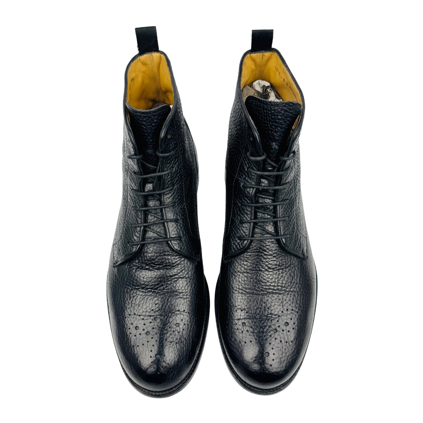 Bally Men's Black Leather Lace-Up Boots (Size 42.5)