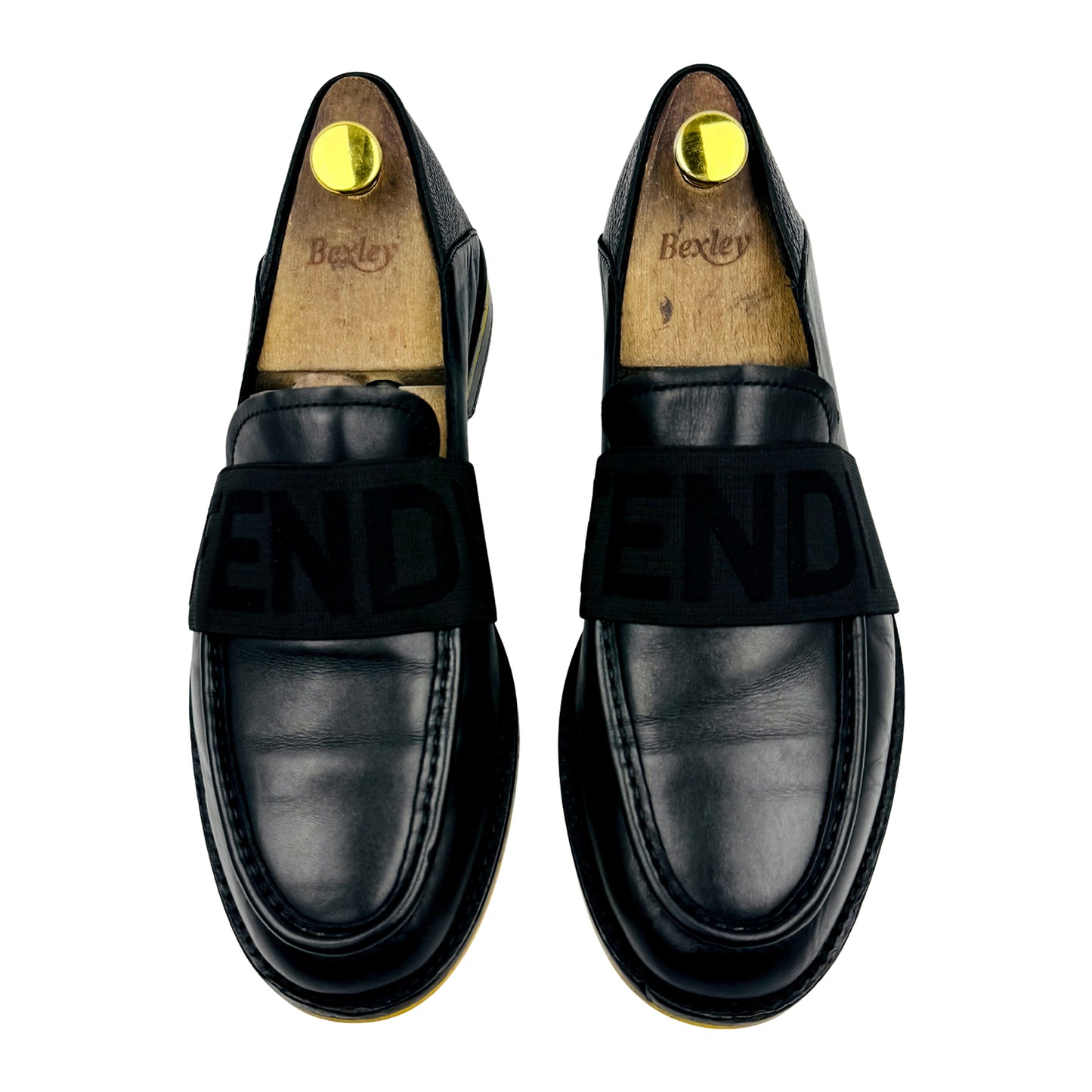 Fendi Black Elastic Band Loafers (Size 42/42.5)