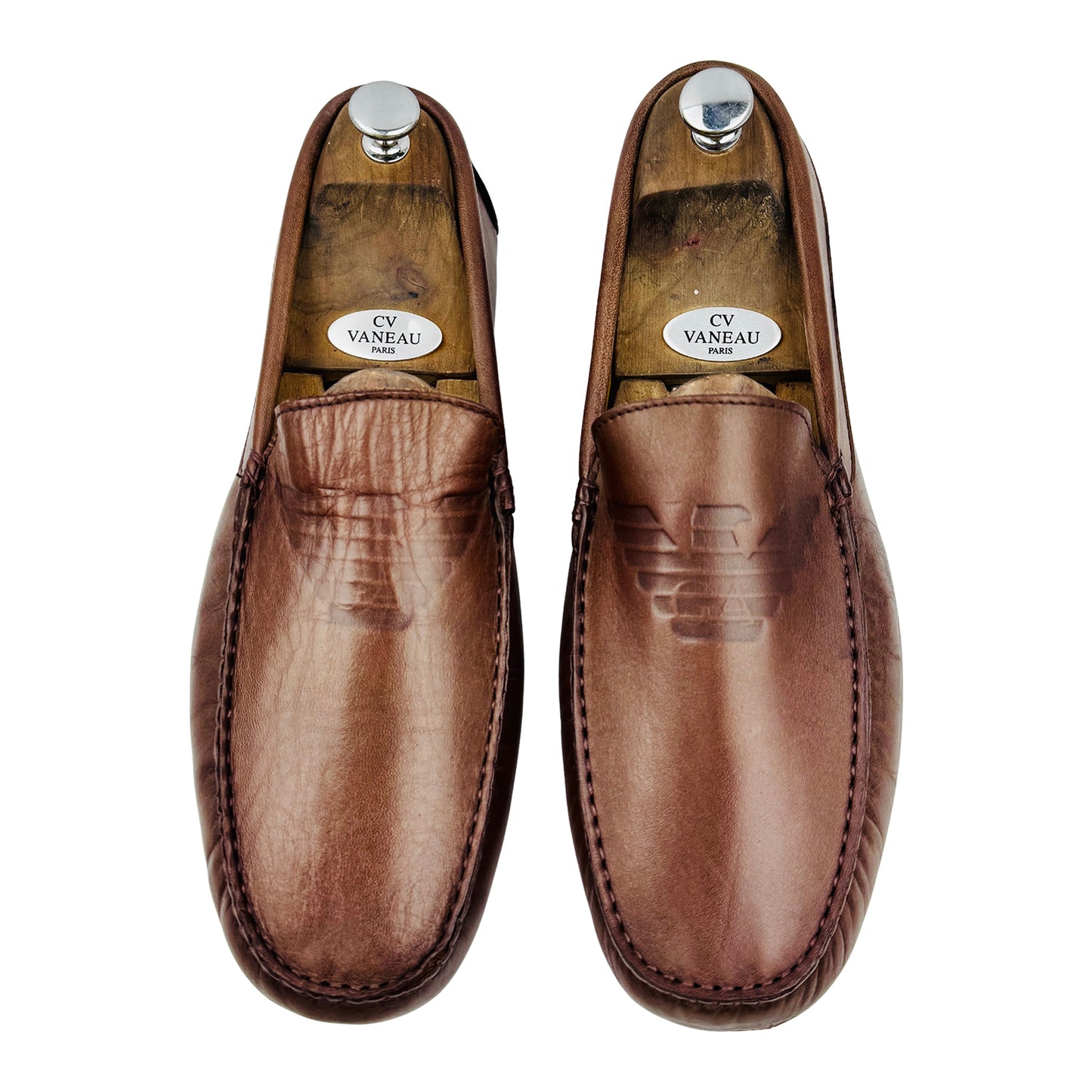 Emporio Armani Men's Brown Loafers (Size 44)