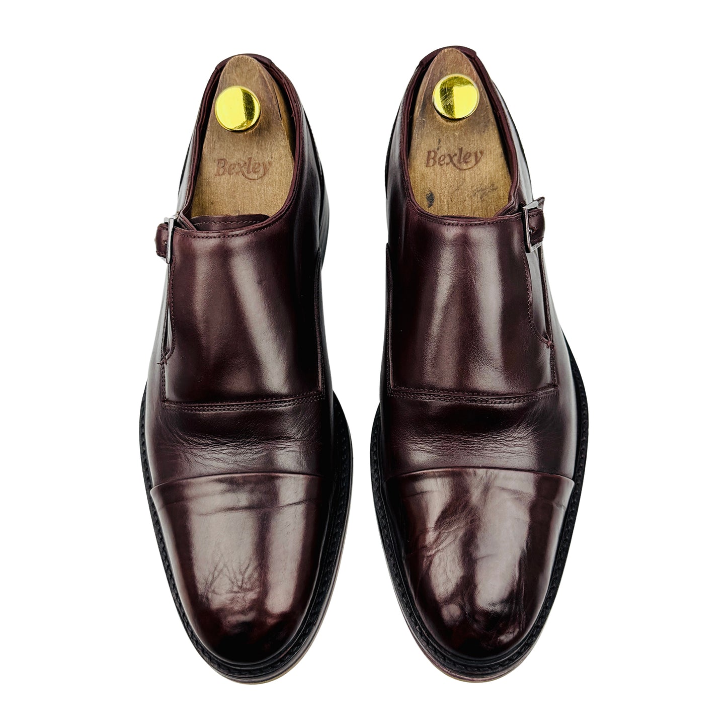 Ted Baker Men's Brown Leather Monk Strap Shoes (Size 42)