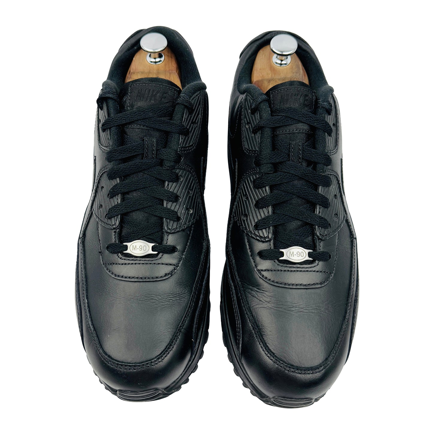 Nike Air Max 90 Leather Black Sneakers (Size 45) - 302519-001