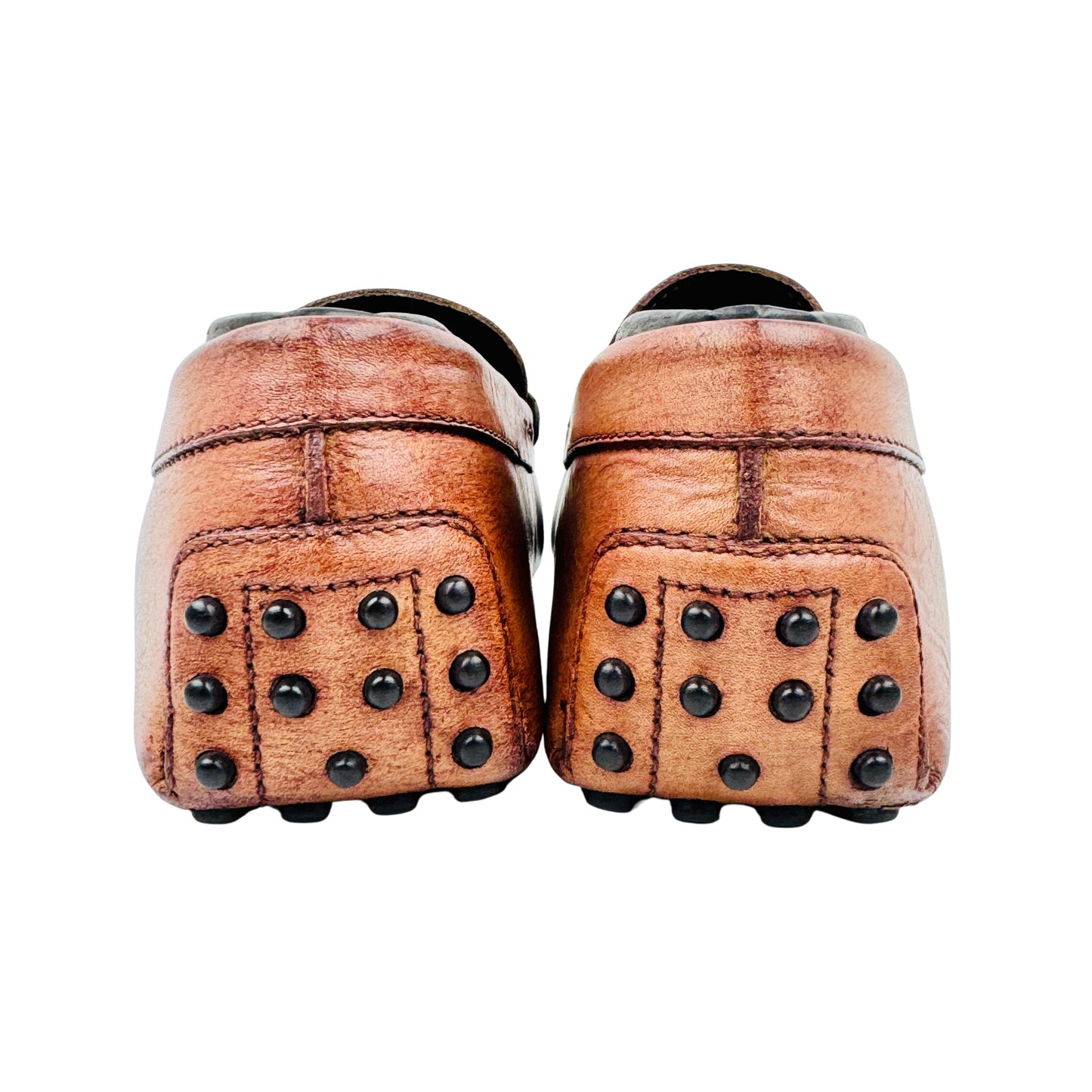 Tod’s Brown Textured Leather Italian Loafers (Size 40/40.5)