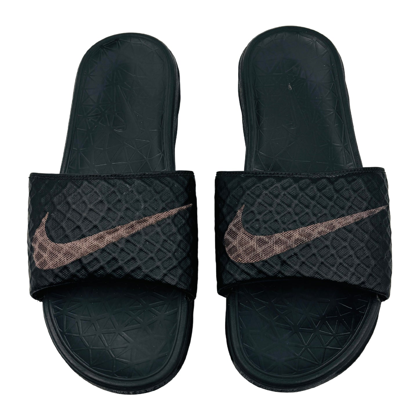 Nike Benassi Solarsoft Black Slides (Size 46)