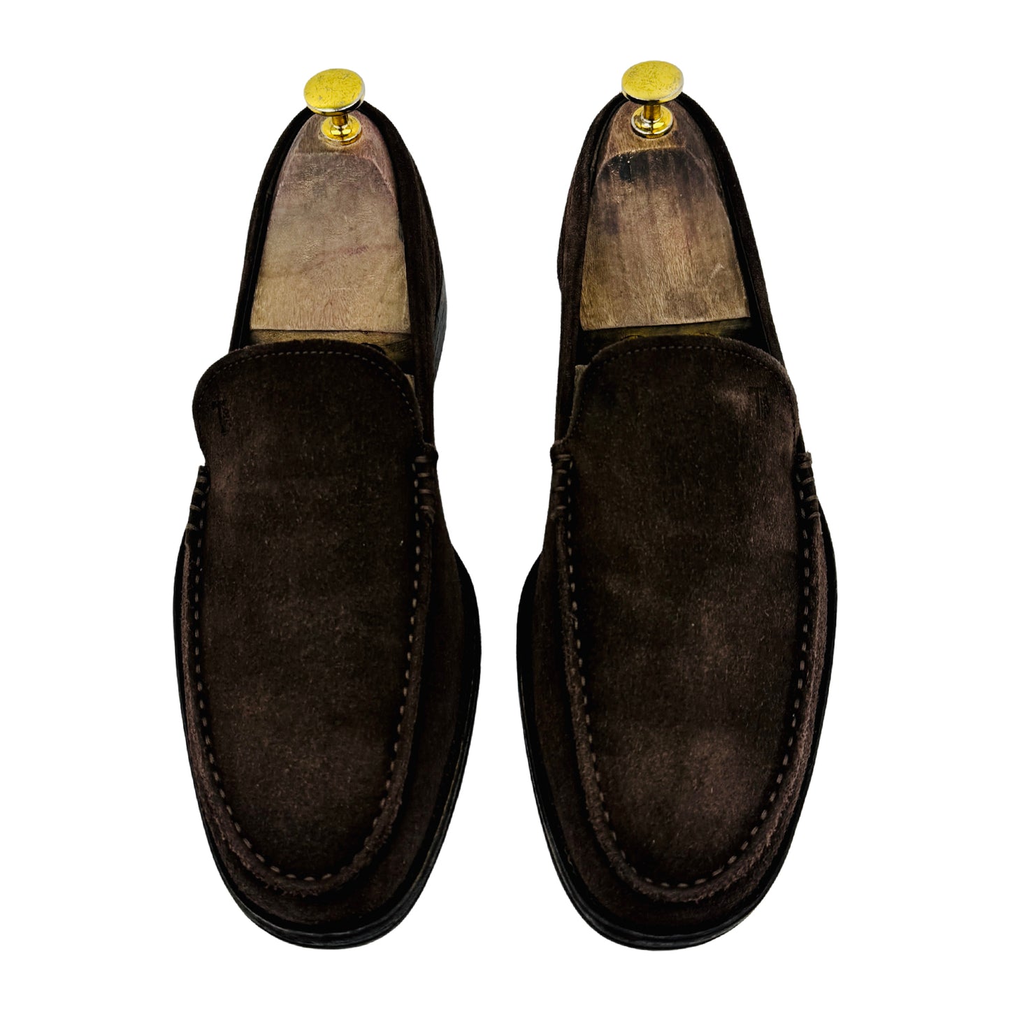 Tod's Men's Dark Brown Suede Loafers (Size 42.5)