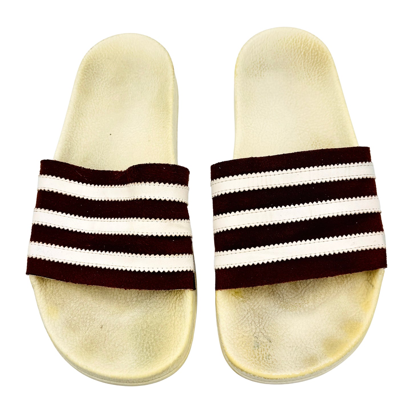 Adidas Adilette Burgundy Slides (Size 40.5) - BD7574