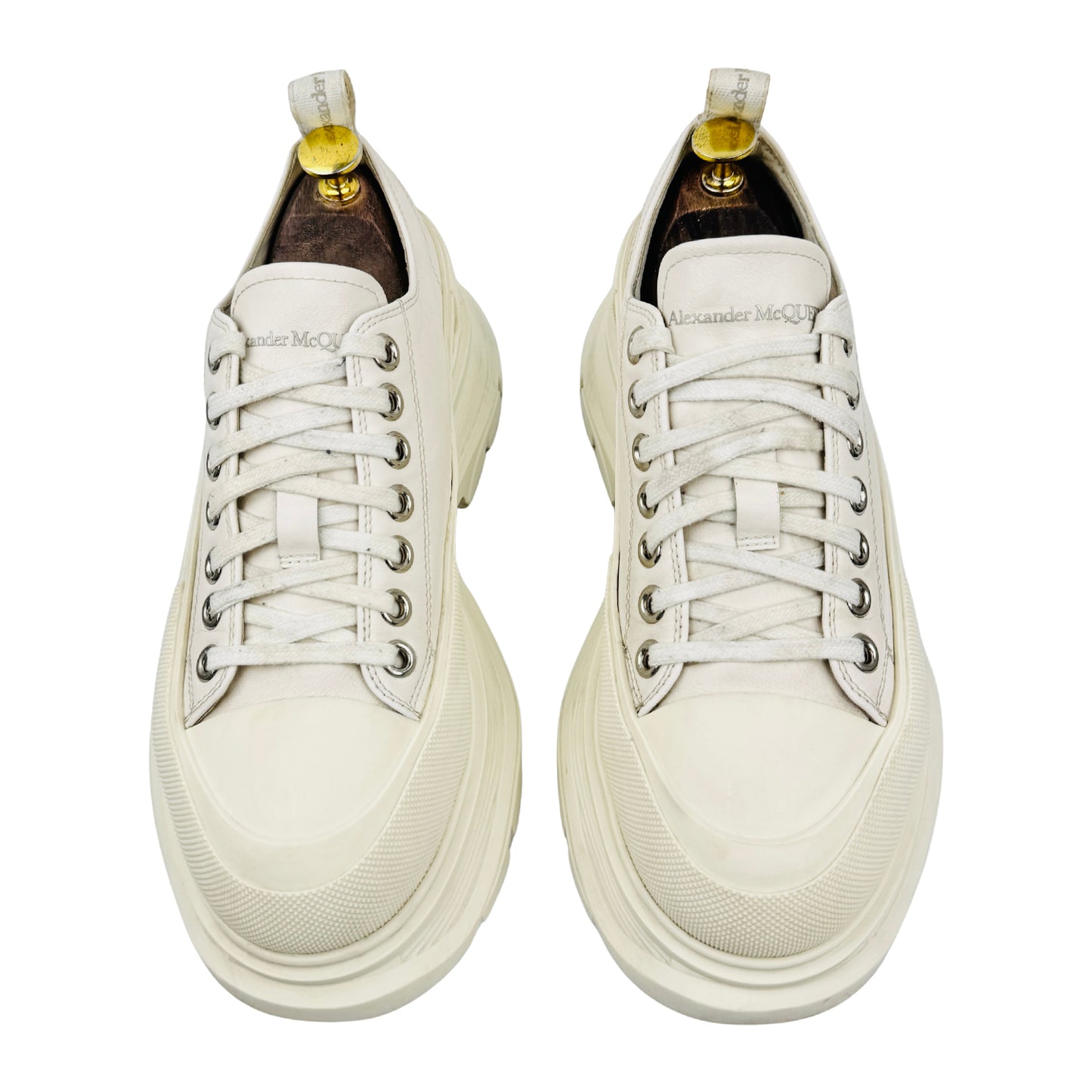 Alexander McQueen Tread Slick White Shoes (Size 42.5)