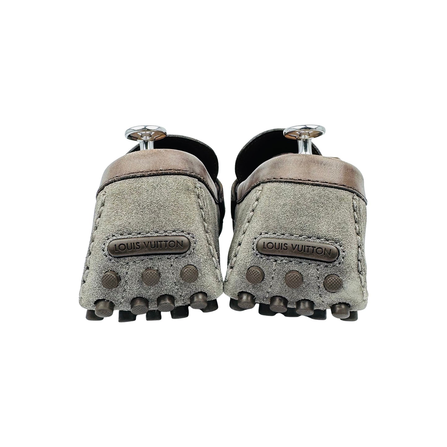 Louis Vuitton Hockenheim Gray Suede Loafers (Size 45) - ND0125