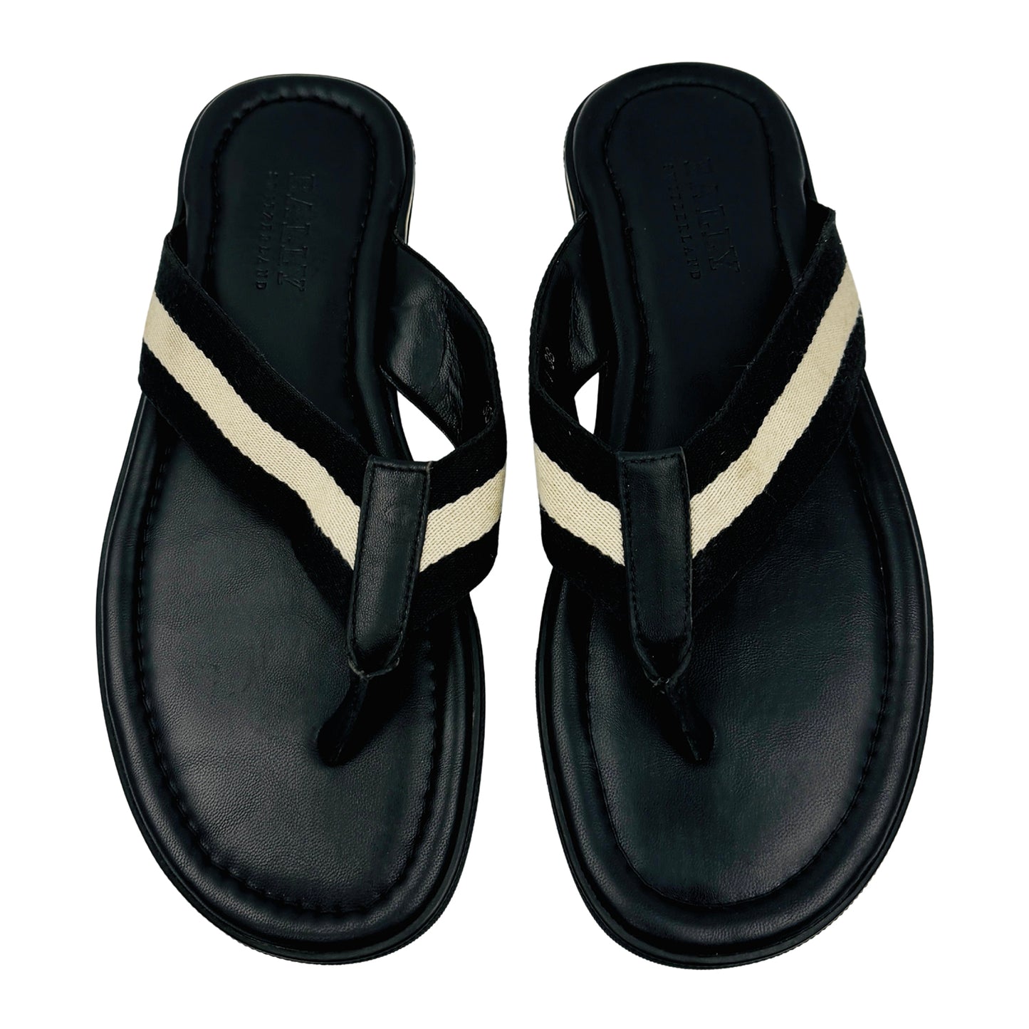 Bally Men's Border-T Thong Sandal Slides (Size 41/41.5)