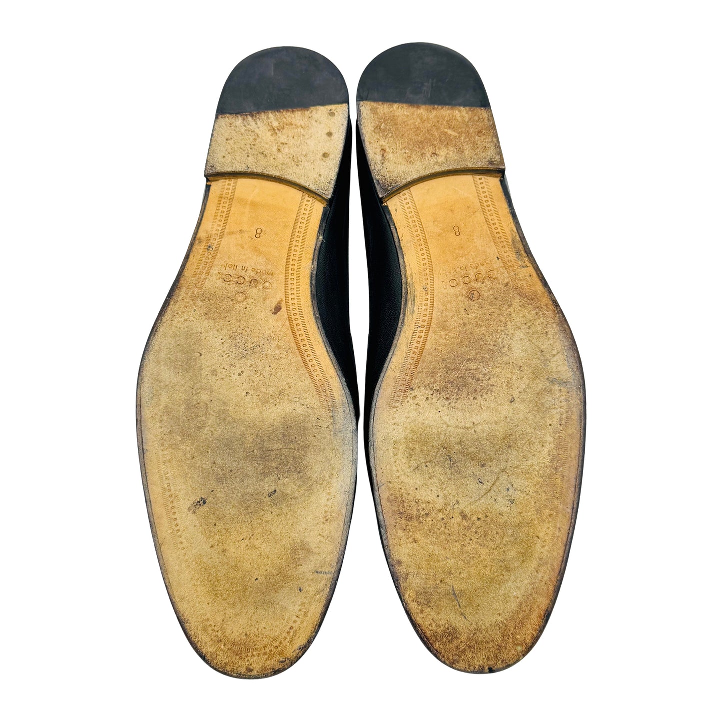 Gucci Men's Jordaan Black Leather Loafers (Size 42.5)