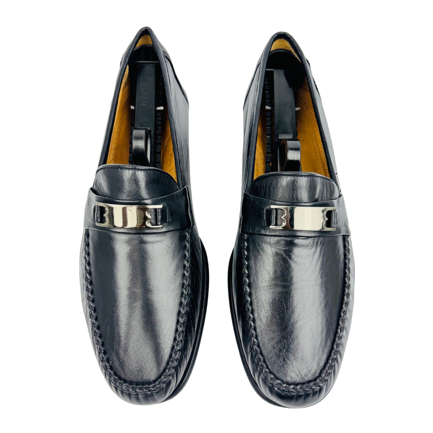 Bally Ruvera Men's Black Leather Loafers (Size 40/40.5)