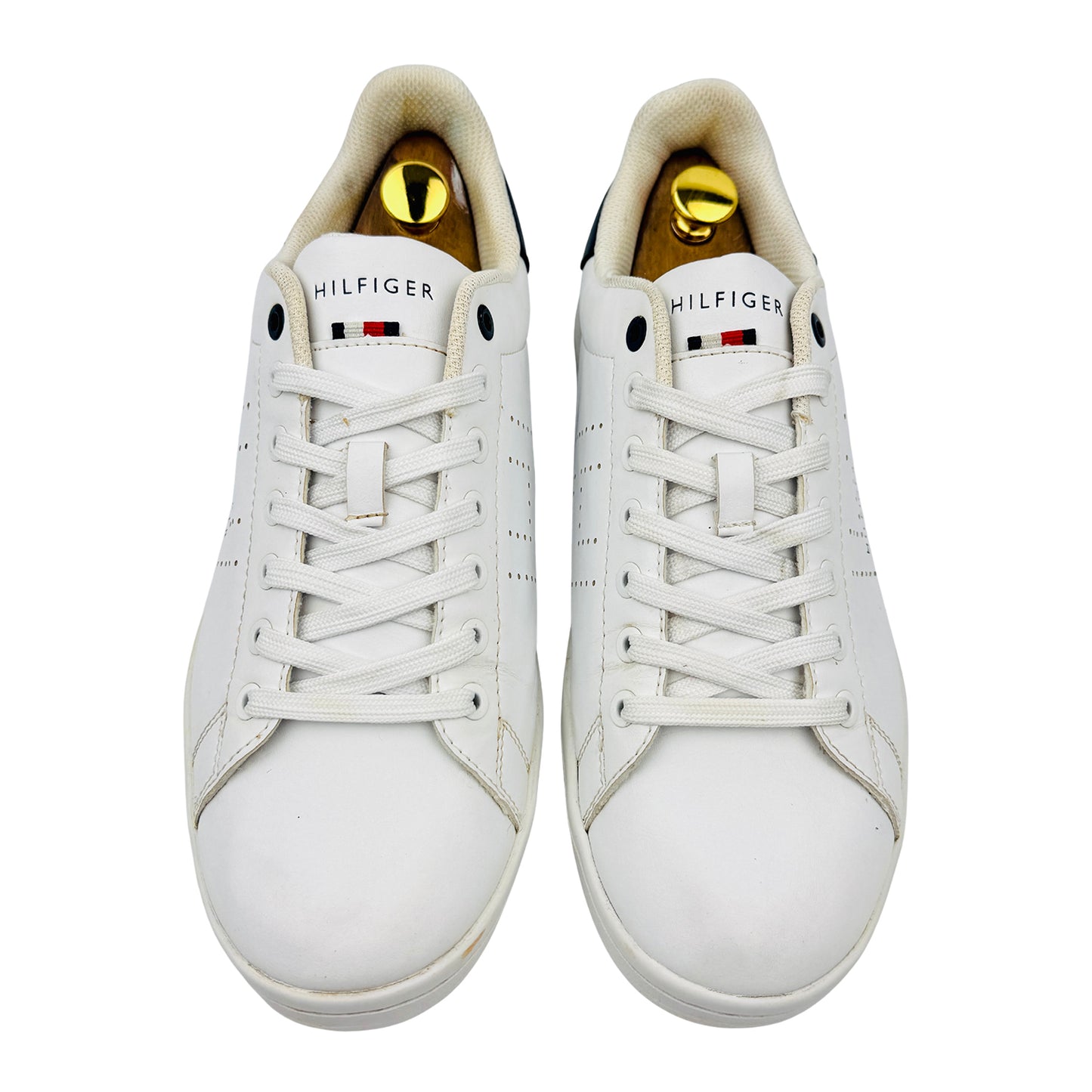 Tommy Hilfiger Men's Liston White Sneakers (Size 43) - TMLISTON