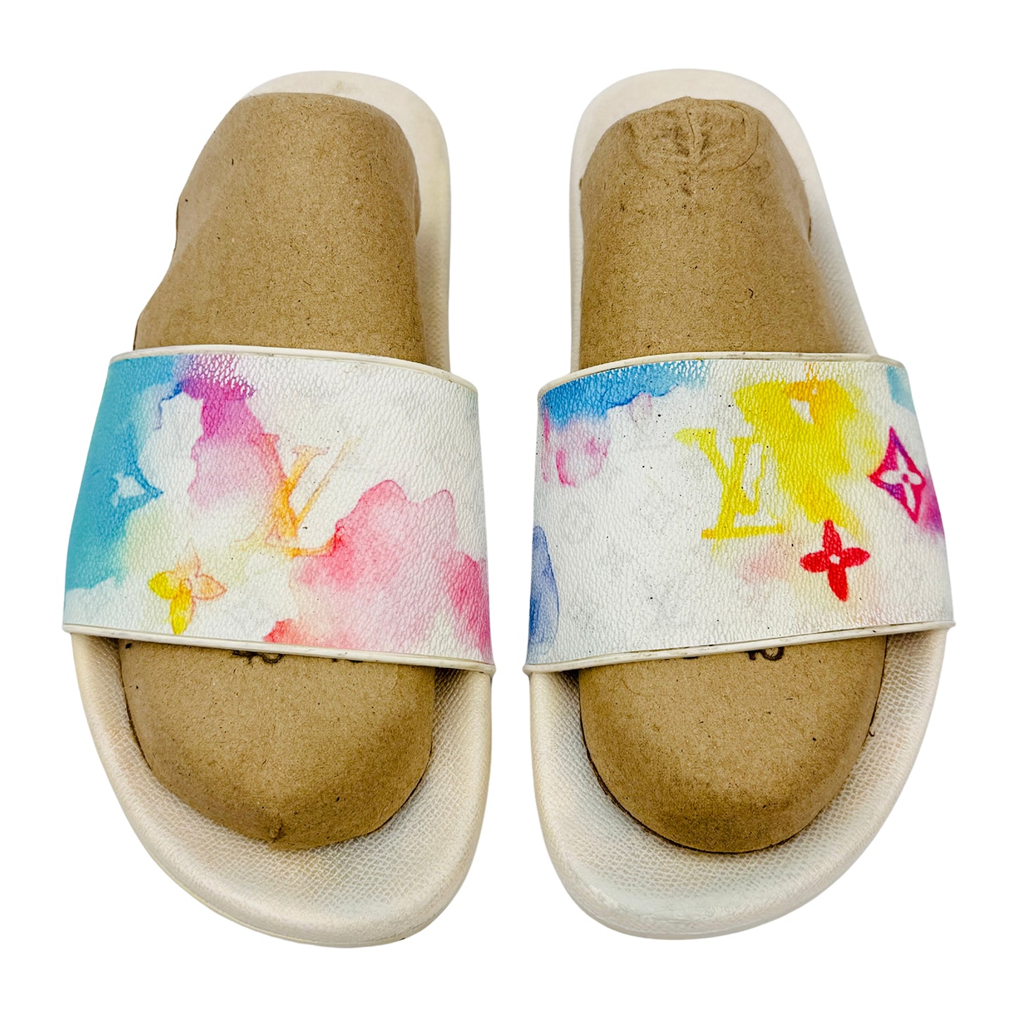 Louis Vuitton Men`s Waterfront White Slippers (Size 42/42.5)