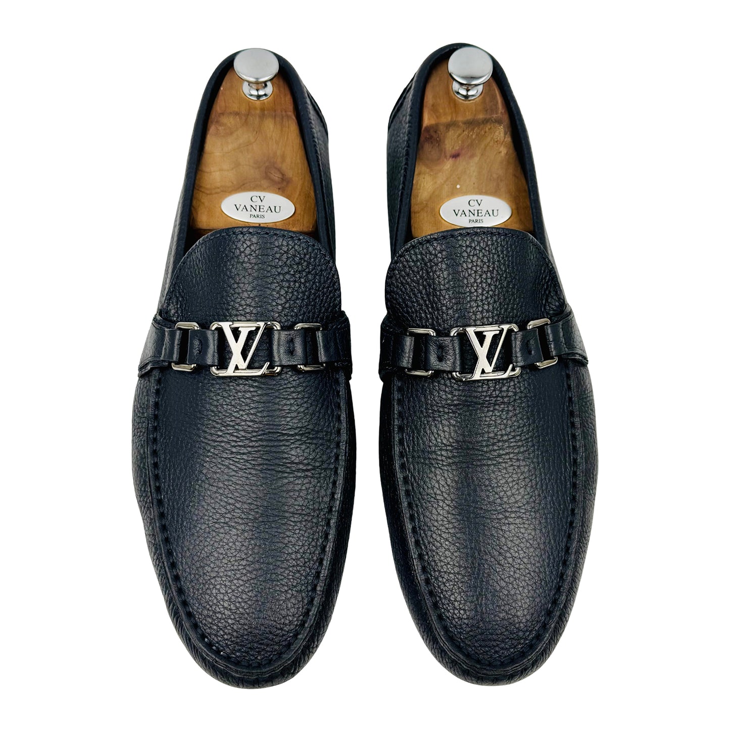 Louis Vuitton Hockenheim Navy Blue Loafers (Size 46)