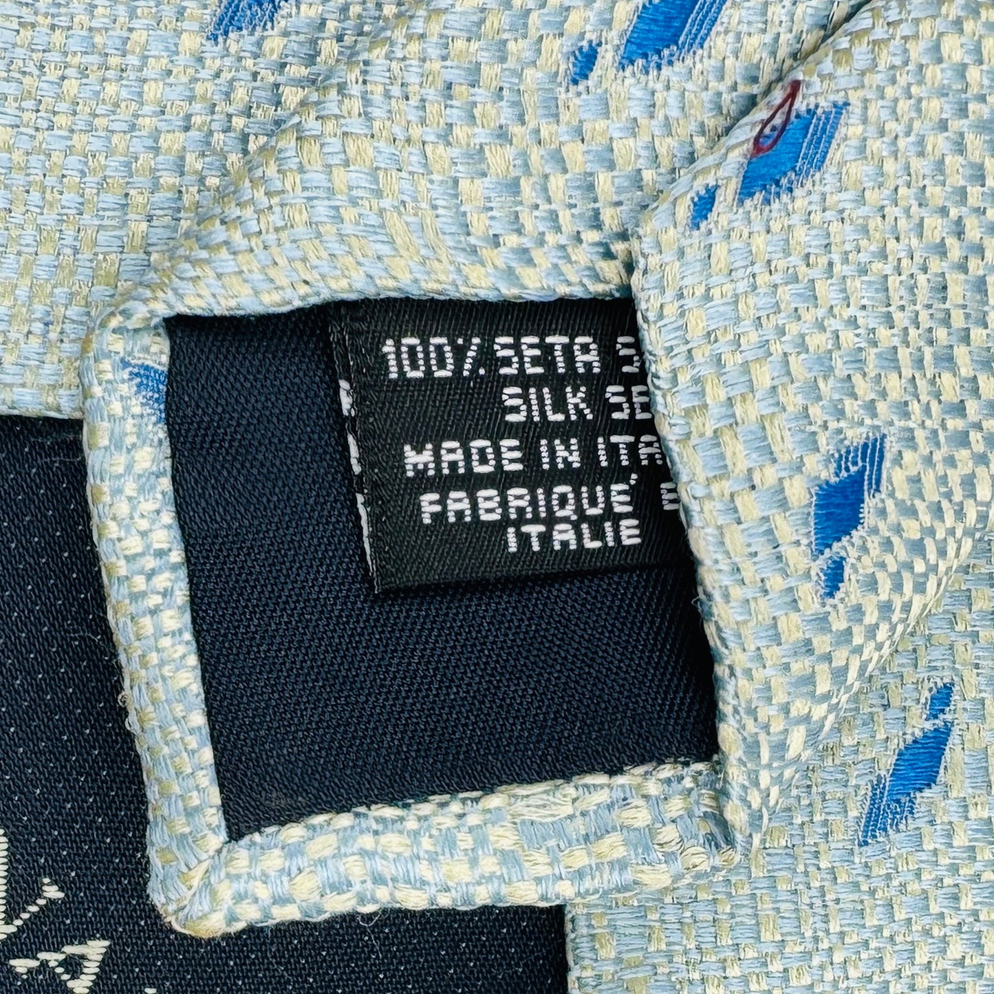 Canali Light Blue 'Diamond Pattern' Tie (Size Regular)