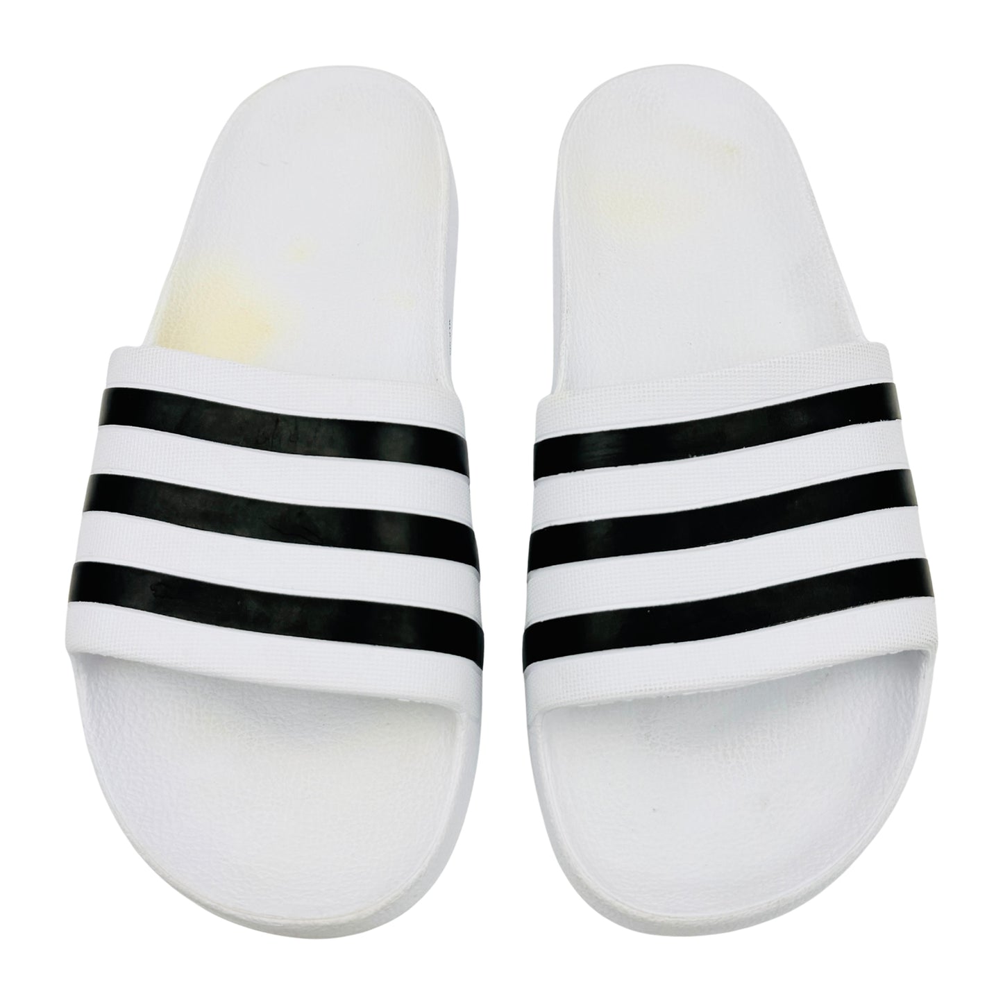 Adidas Adilette Aqua White Slides (Size 42)