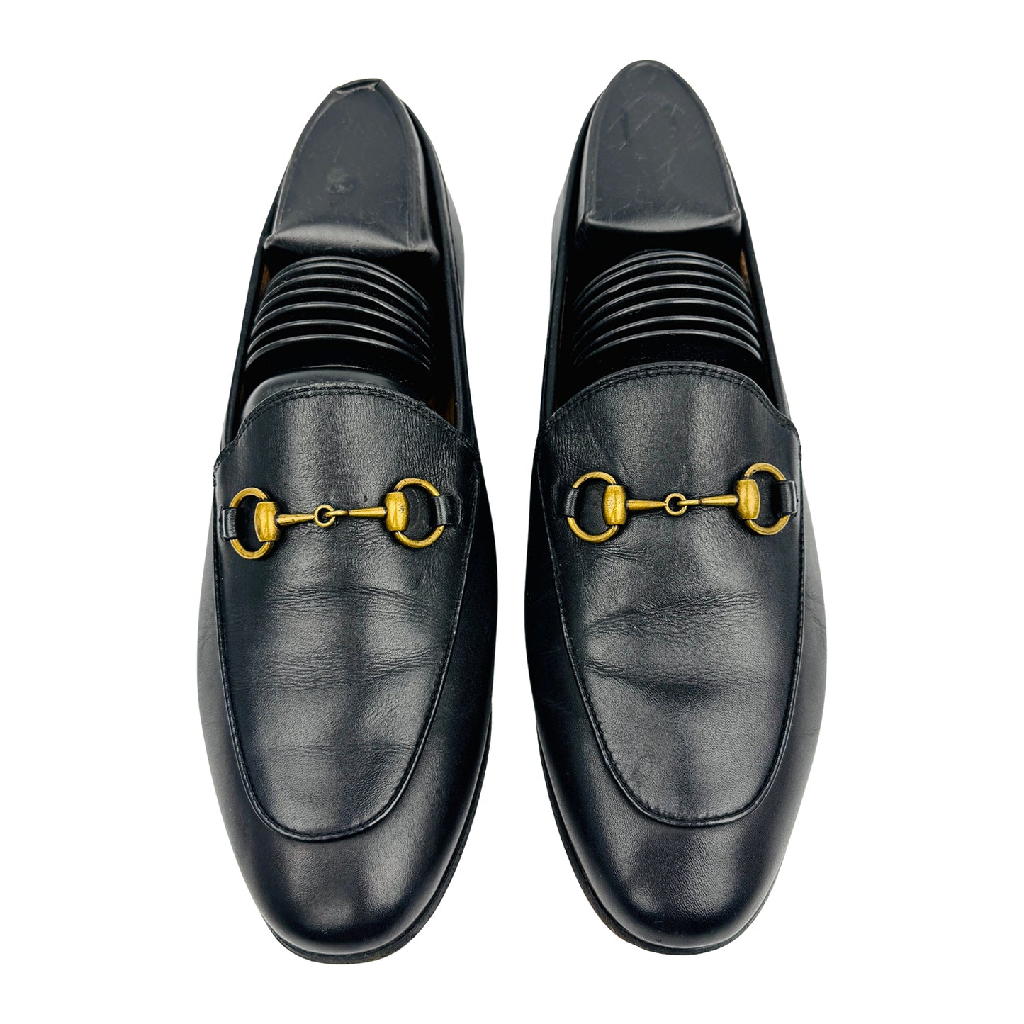 Gucci Brixton Black Horsebit Loafers (Size 37)