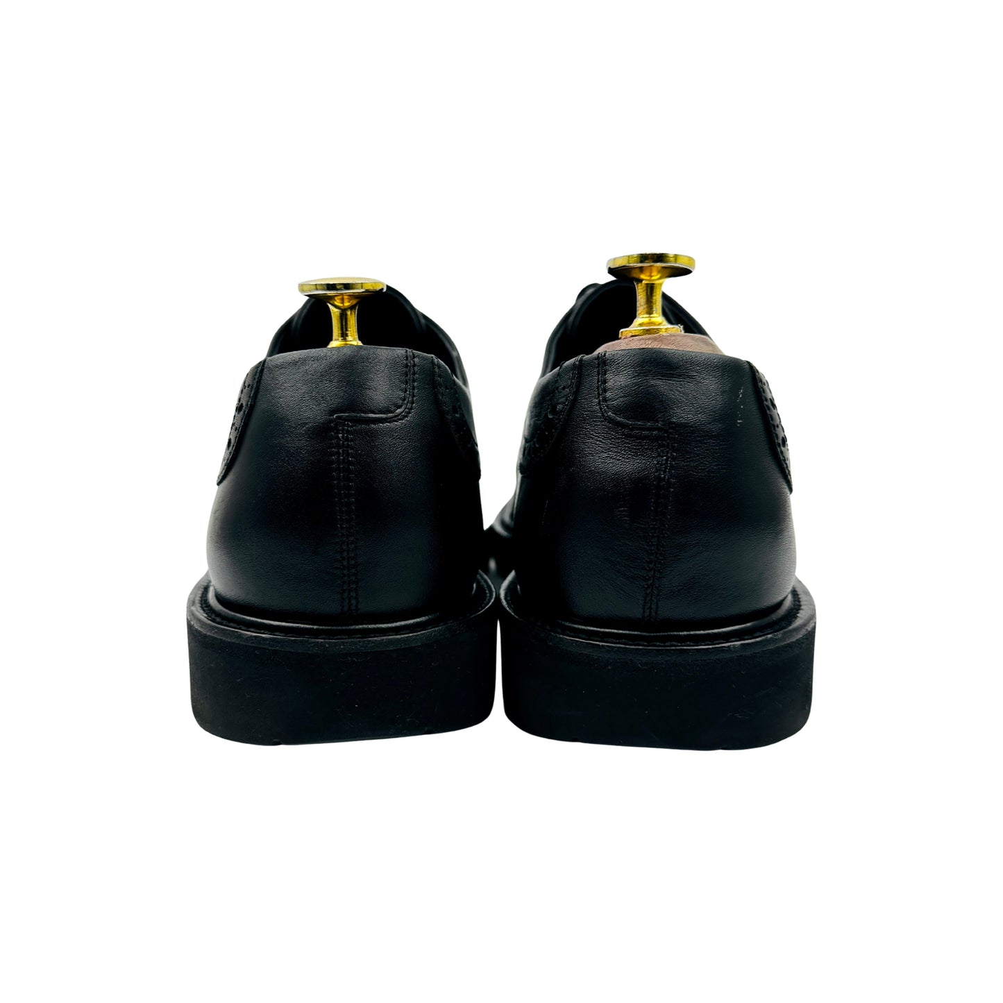 Salvatore Ferragamo Black Wingtip Derby Shoes (Size 42.5)