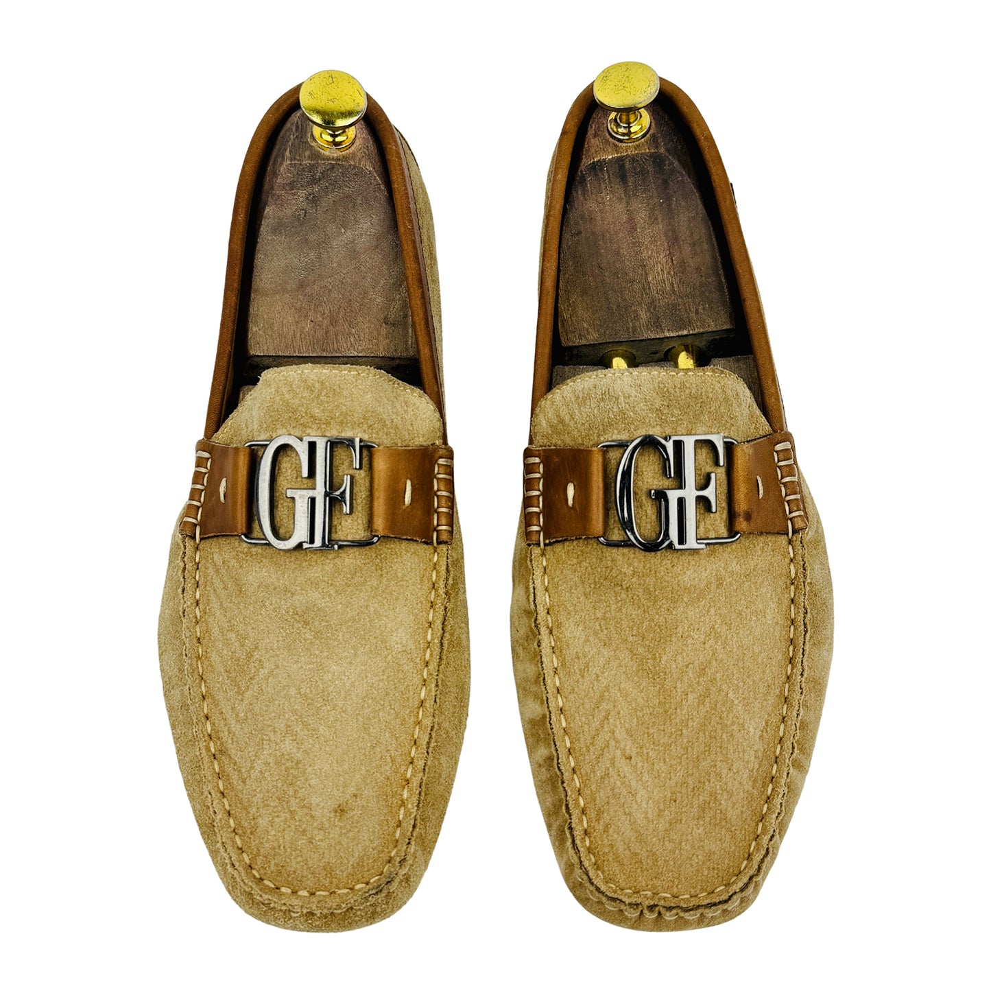 Gianfranco Ferré Men's Beige Driving Loafers (Size 42)