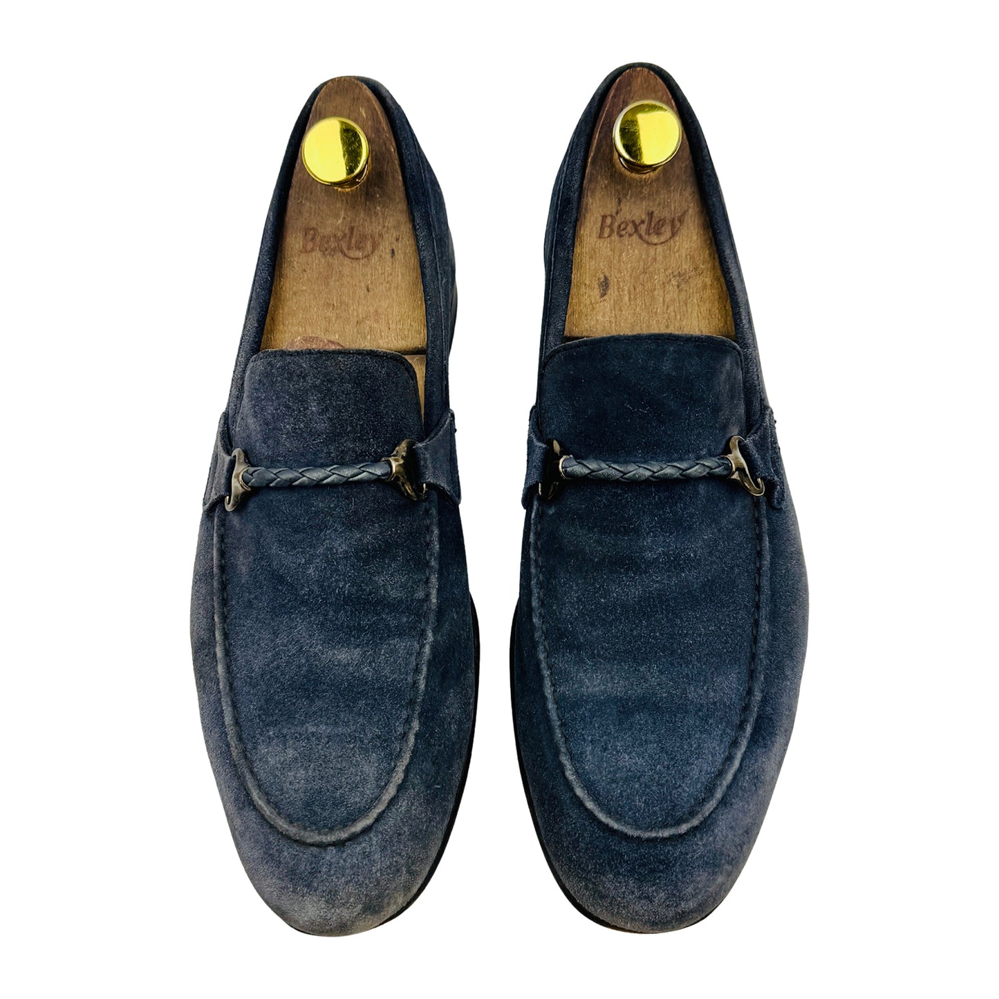 Berwick 1707 Navy Blue Blake Bit Loafers (Size 42)