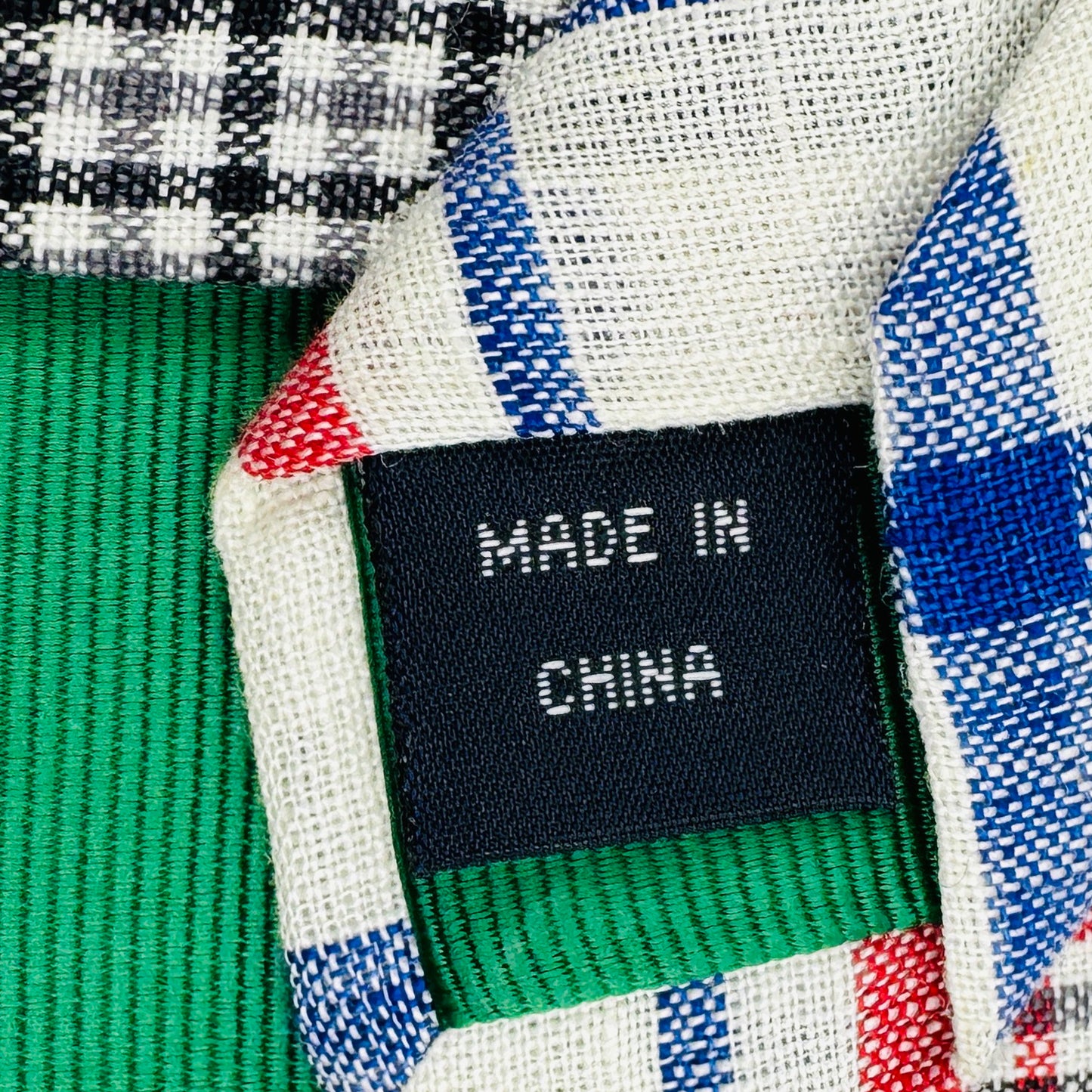 Tommy Hilfiger White 'Check Pattern' Tie (Size Slim Fit)