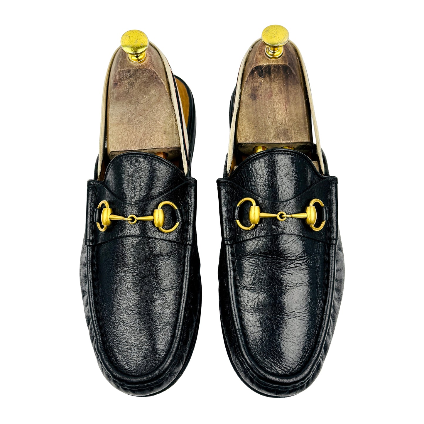 Gucci Leather Horsebit Slingback Slippers (Size 43.5) - 523406