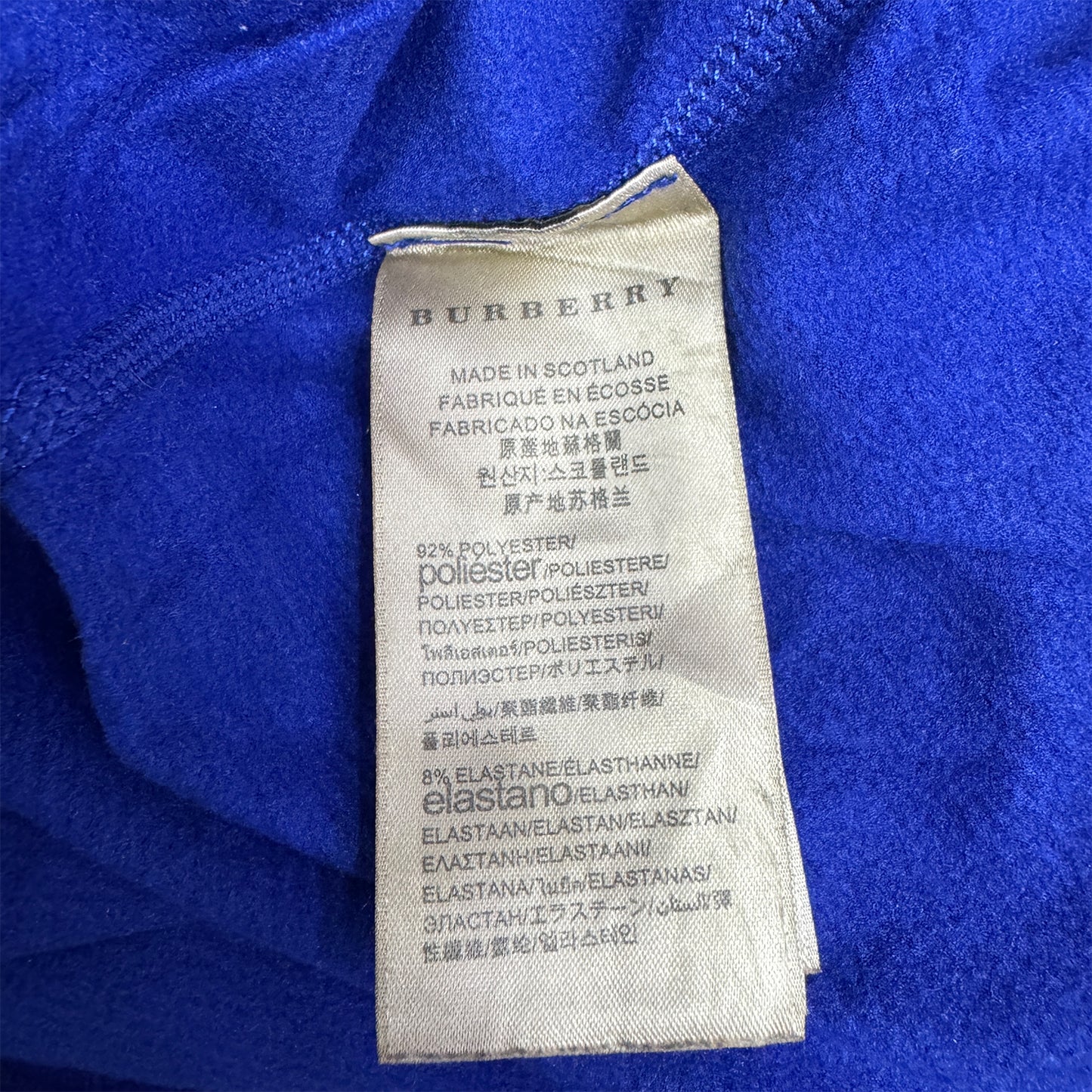 Burberry Men's Royal Blue Long Sleeves T-Shirt (Size Small)