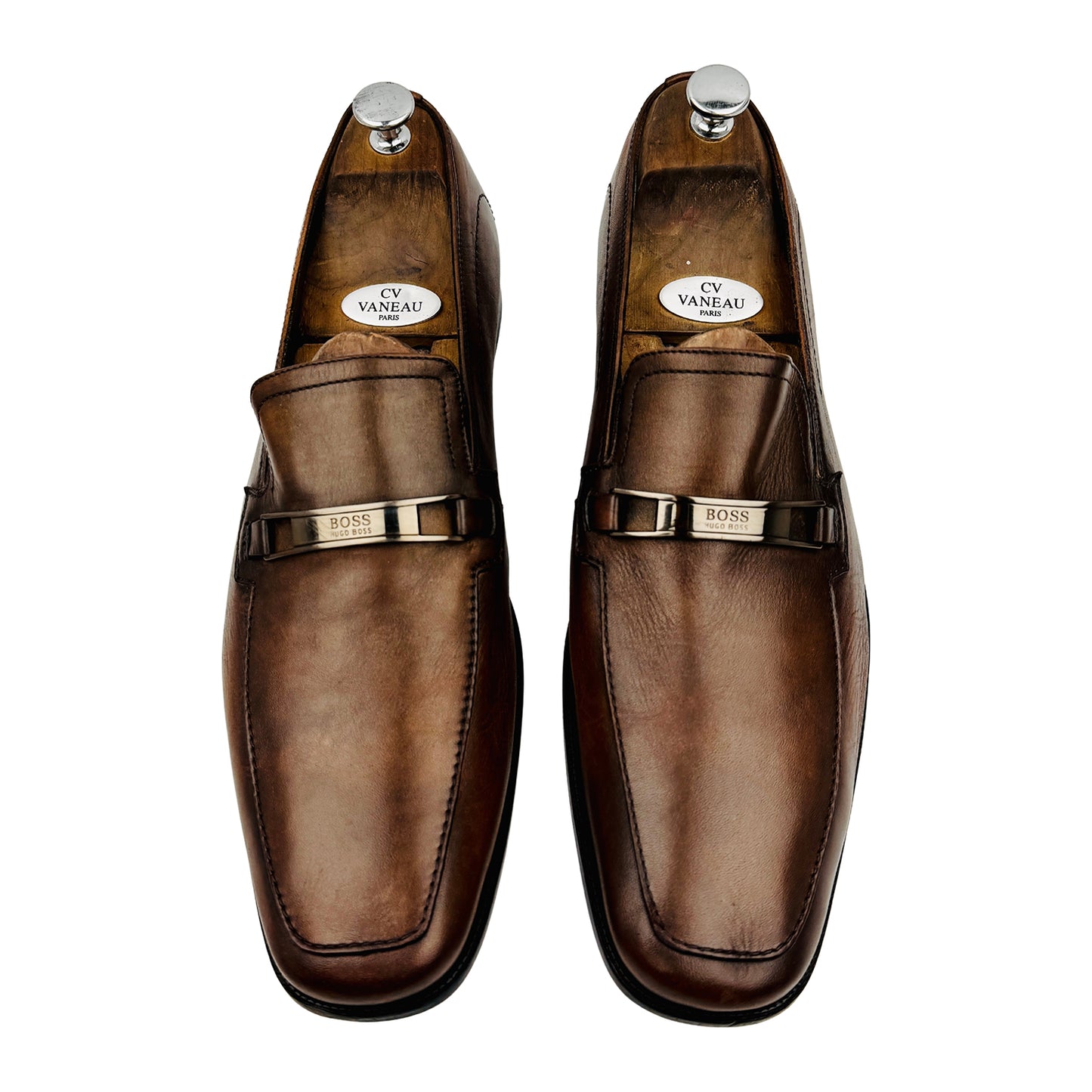 Hugo Boss Men's Brown Leather Bit Loafers (Size 45/45.5) - 50200774
